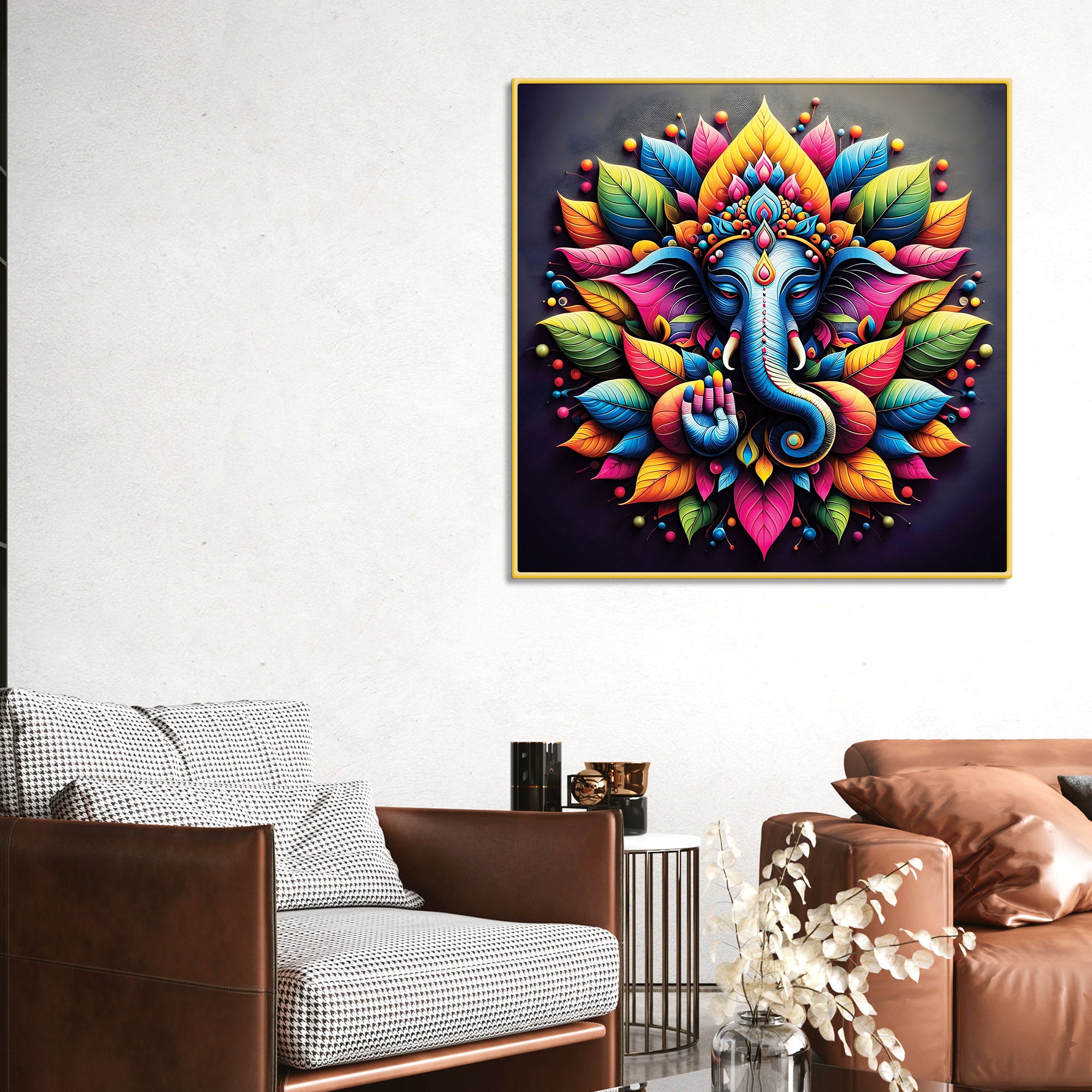 Hindu Ganesh Ji Wall Painting