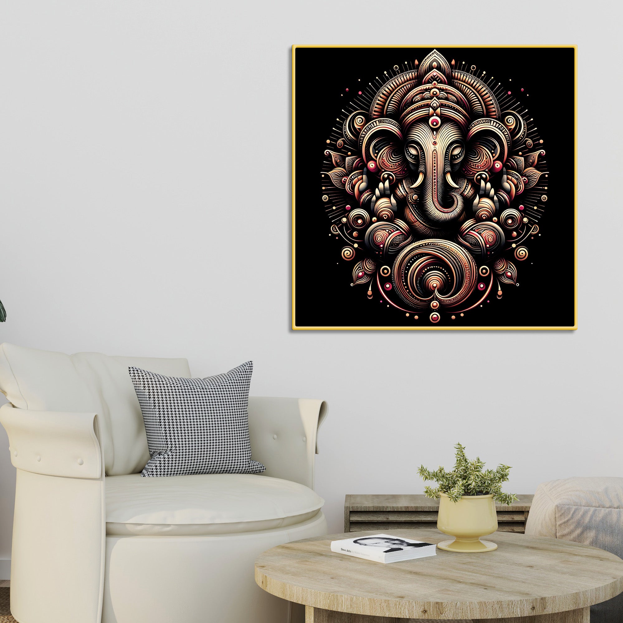 Hindu Ganesh Painting on Canvas