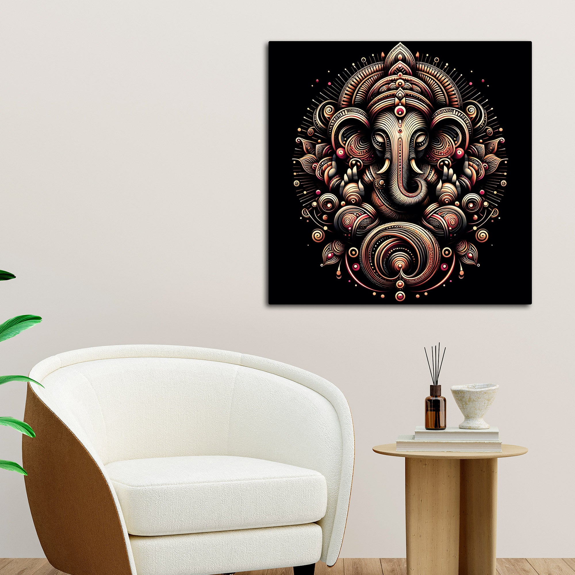 Hindu Ganesh Painting on Canvas