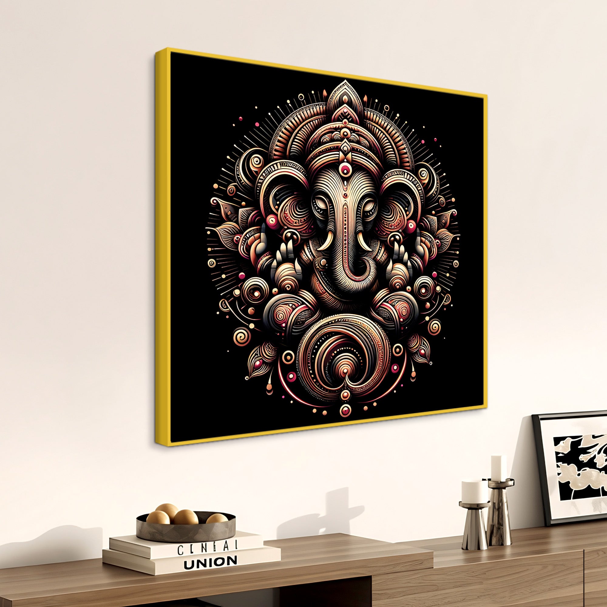 Hindu Ganesh Painting on Canvas