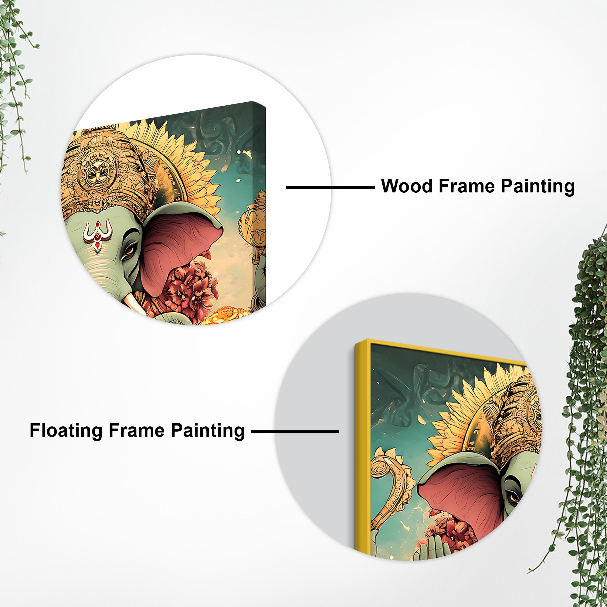 Hindu God Ganesha Decoration Painting