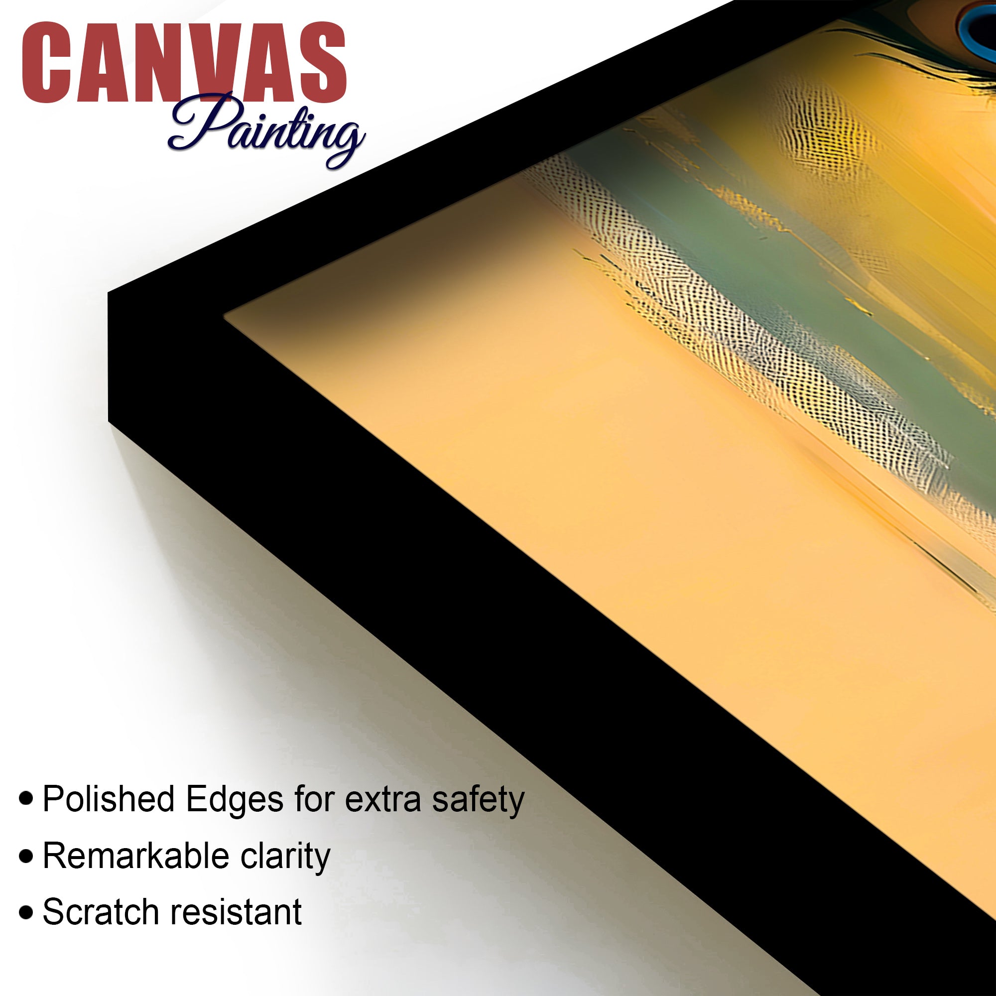 Hindu God Krishna Artistic Canvas Painting for Wall Decoration