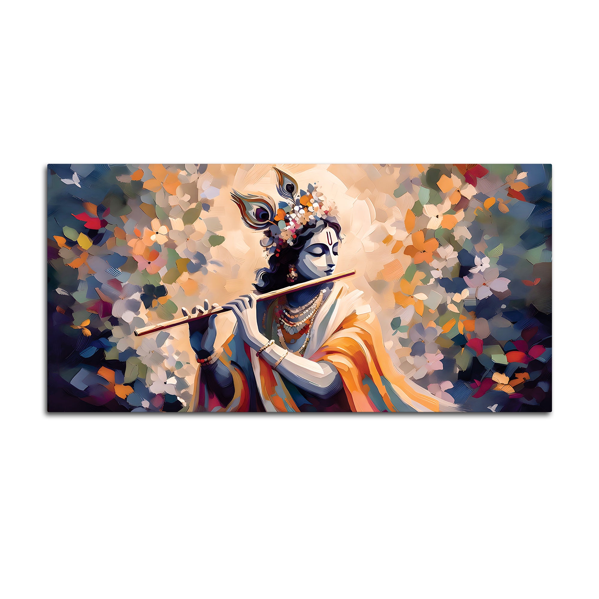 Hindu God Krishna Artistic Painting for Wall Decoration