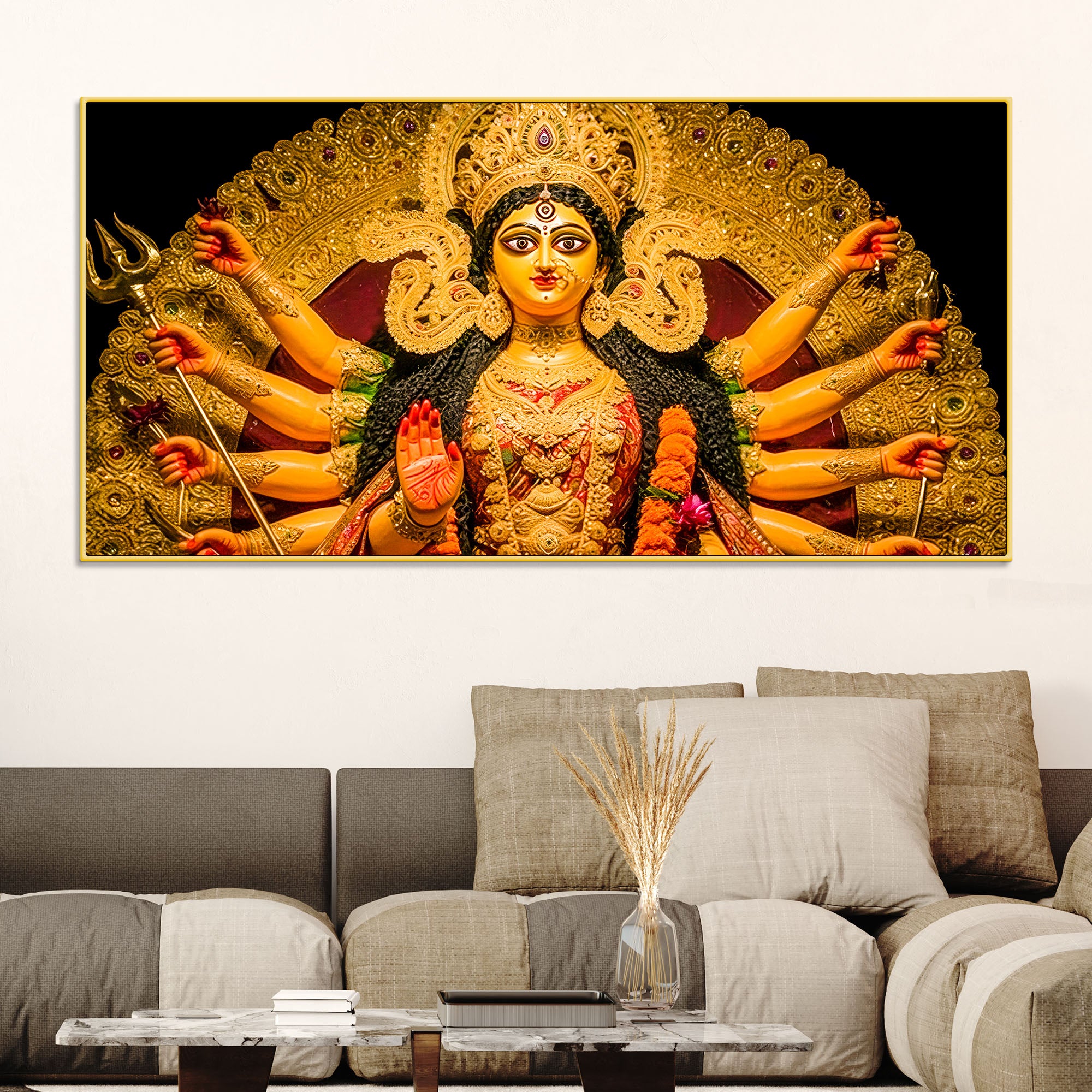 hindu-spiritual-durga-mata-wall-canvas-painting
