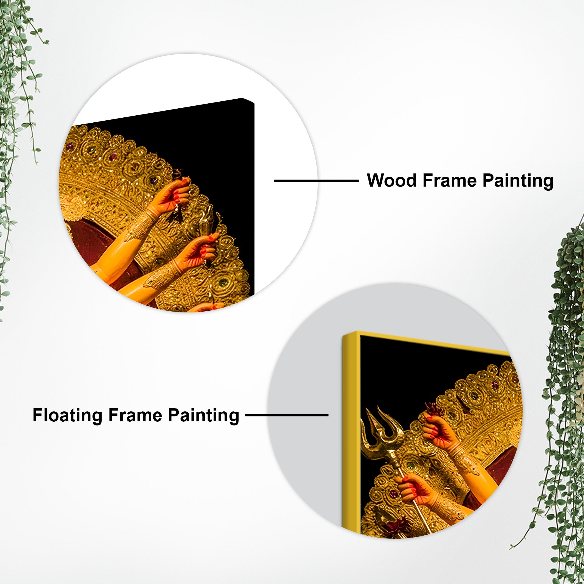 Hindu Spiritual Durga Mata Wall Canvas Painting