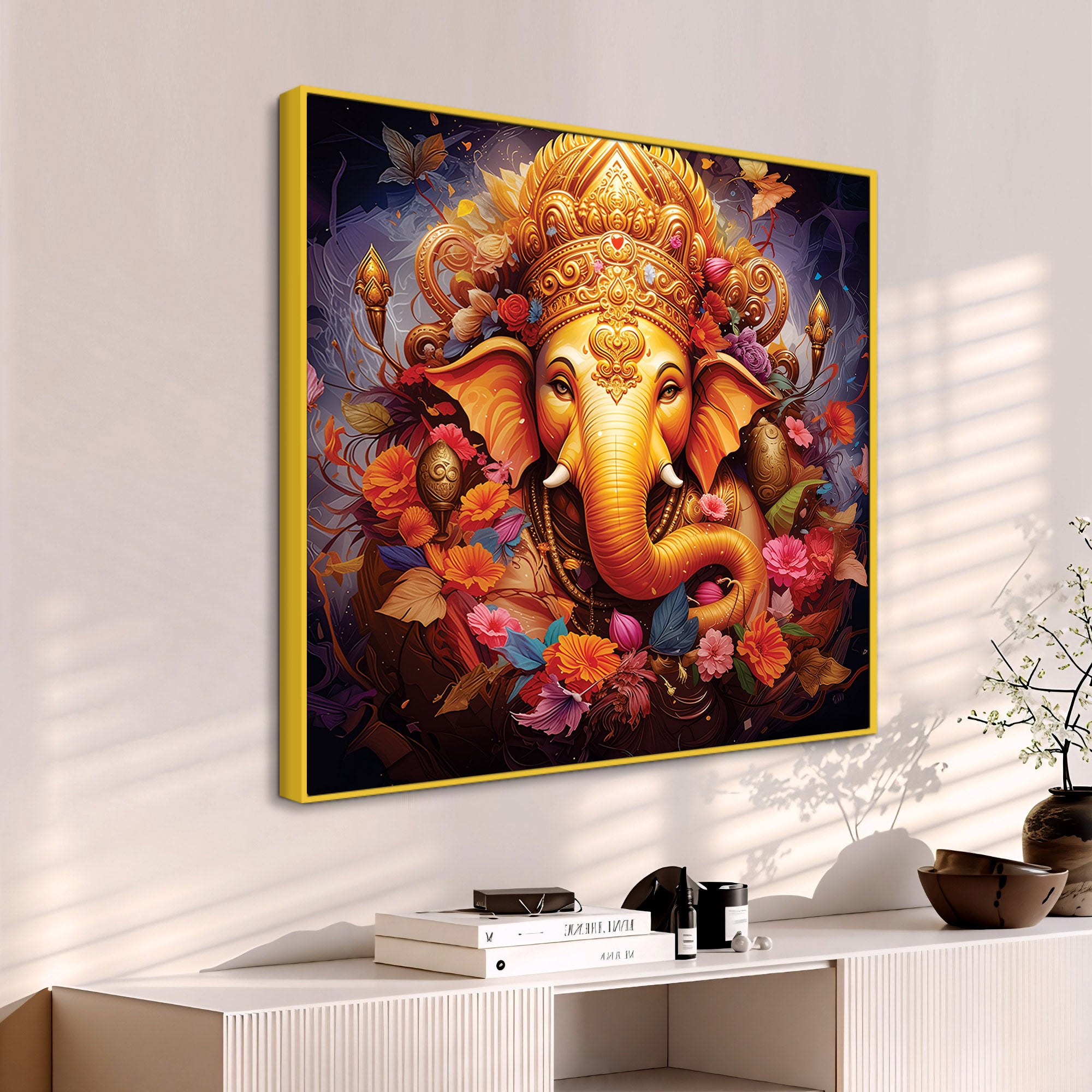 Hindu Spiritual Ganesha Home Decor Painting