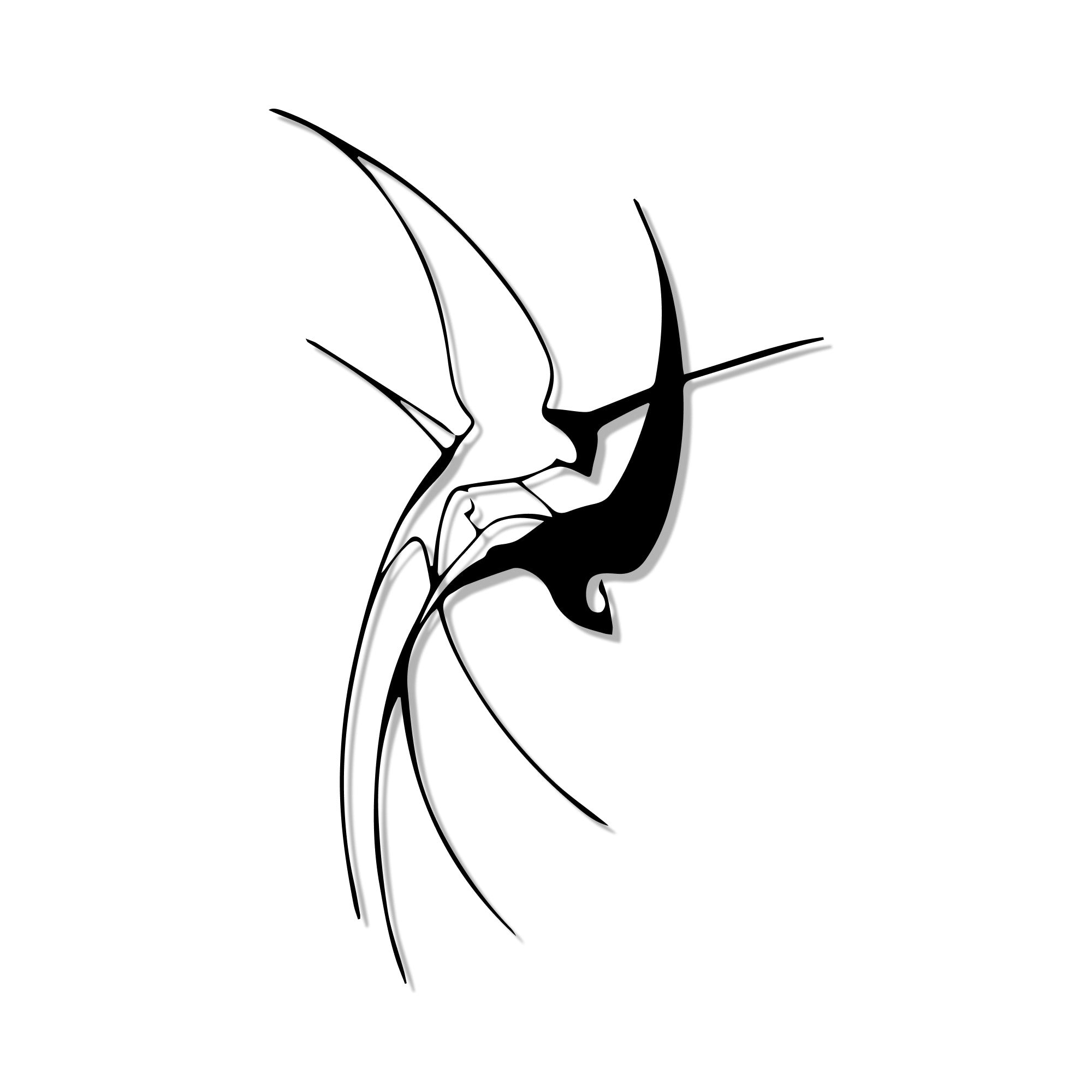 Hummingbird Modern Design Metal Art Wall Decor