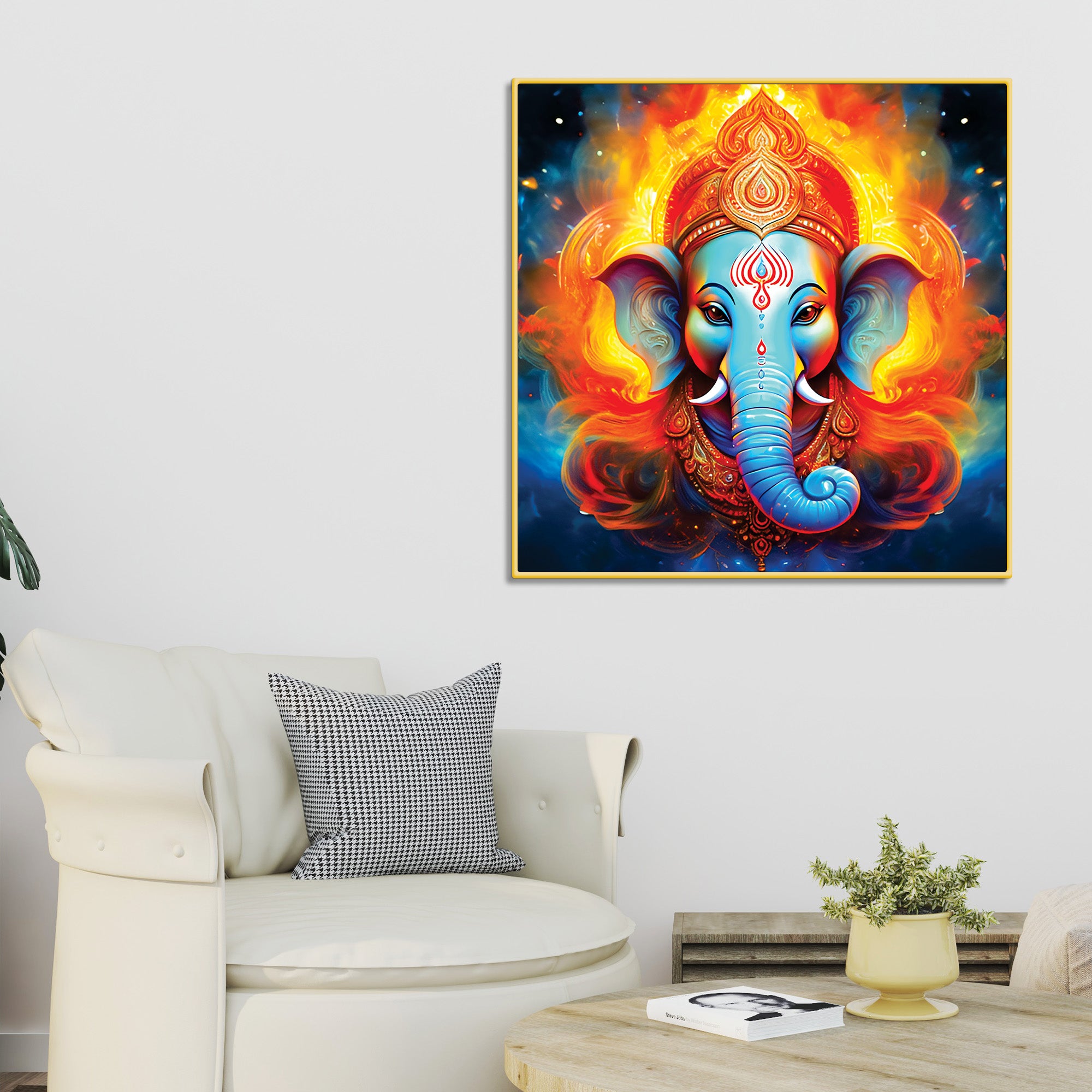 Indian Ganesh Ji Home Decoration Painting