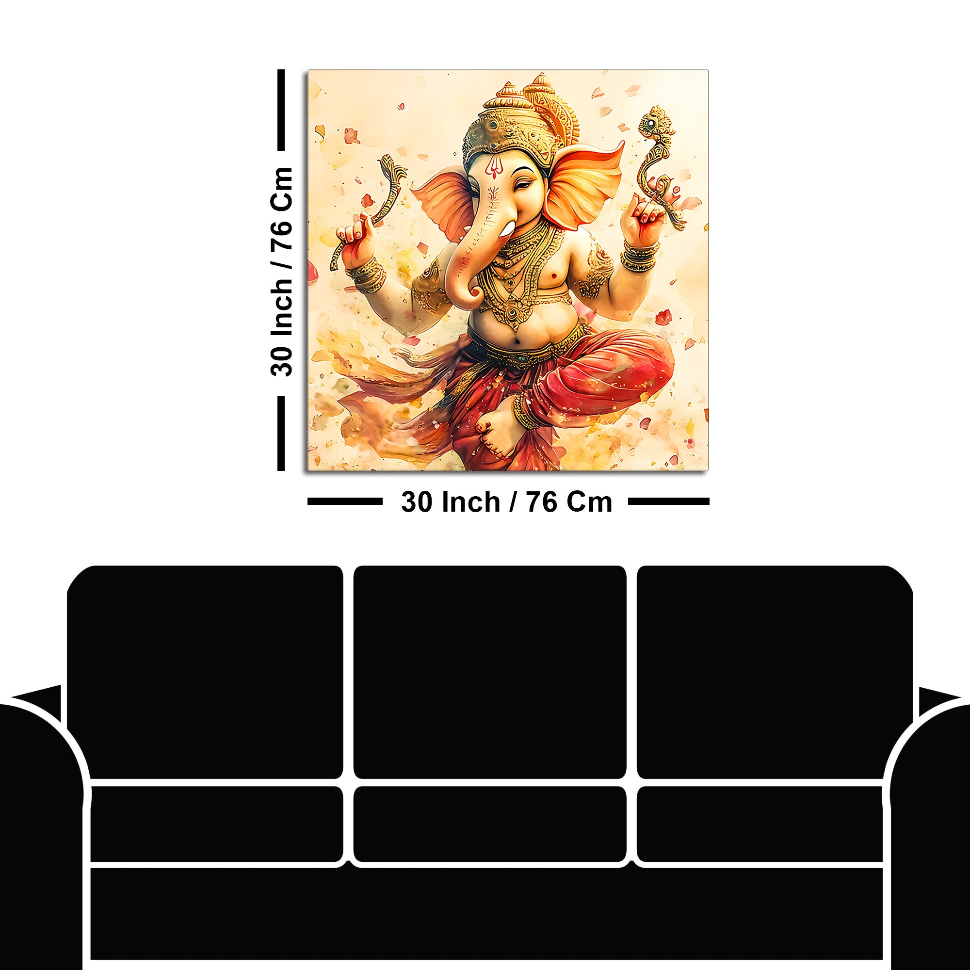 Indian Traditional Ganpati Painting for Home & Office