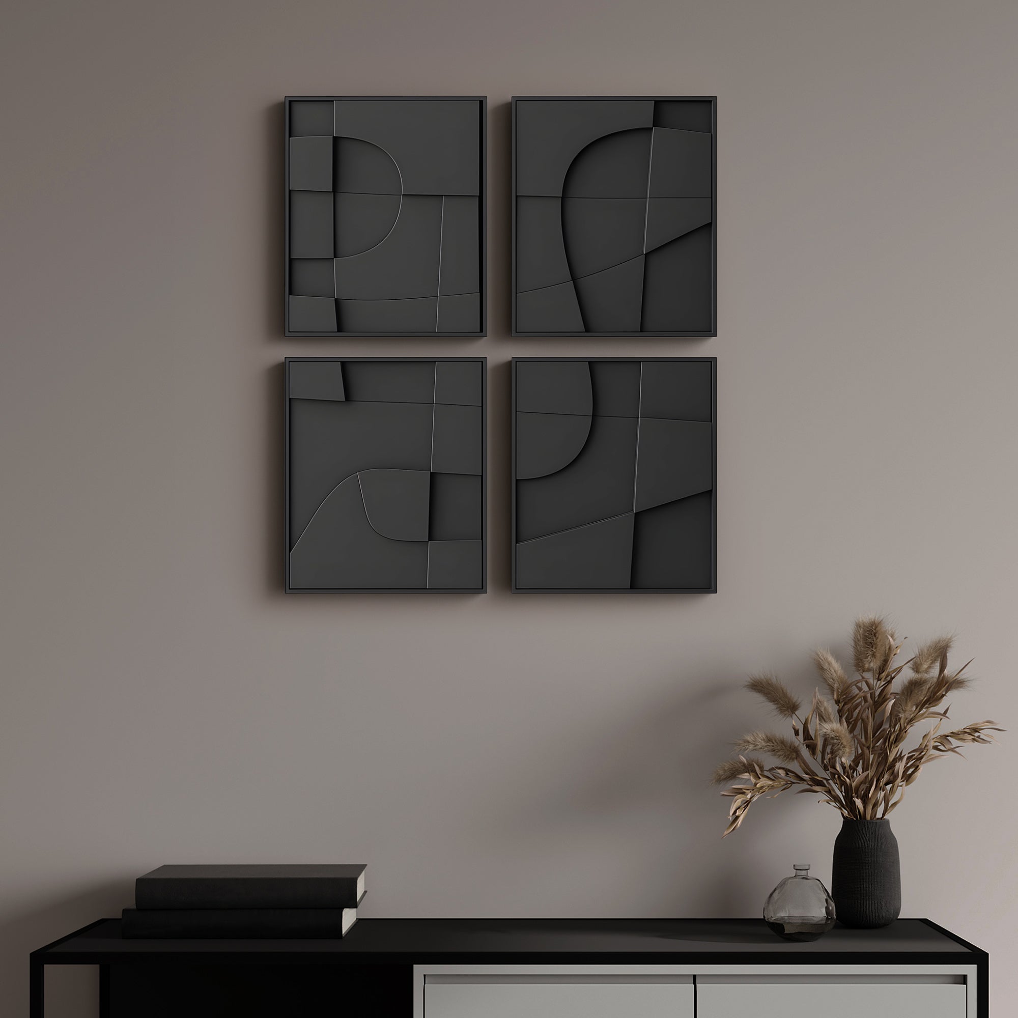 Interlocking Geometry 3D Wall Art Home Decor