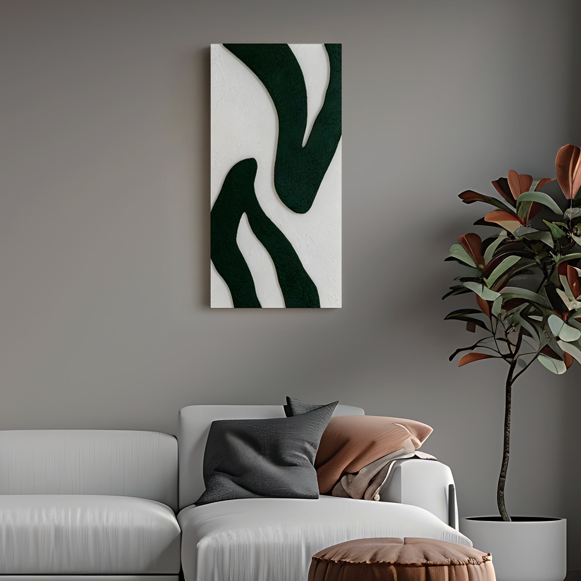 Interwoven Forms 3D Wall Art Home Decor