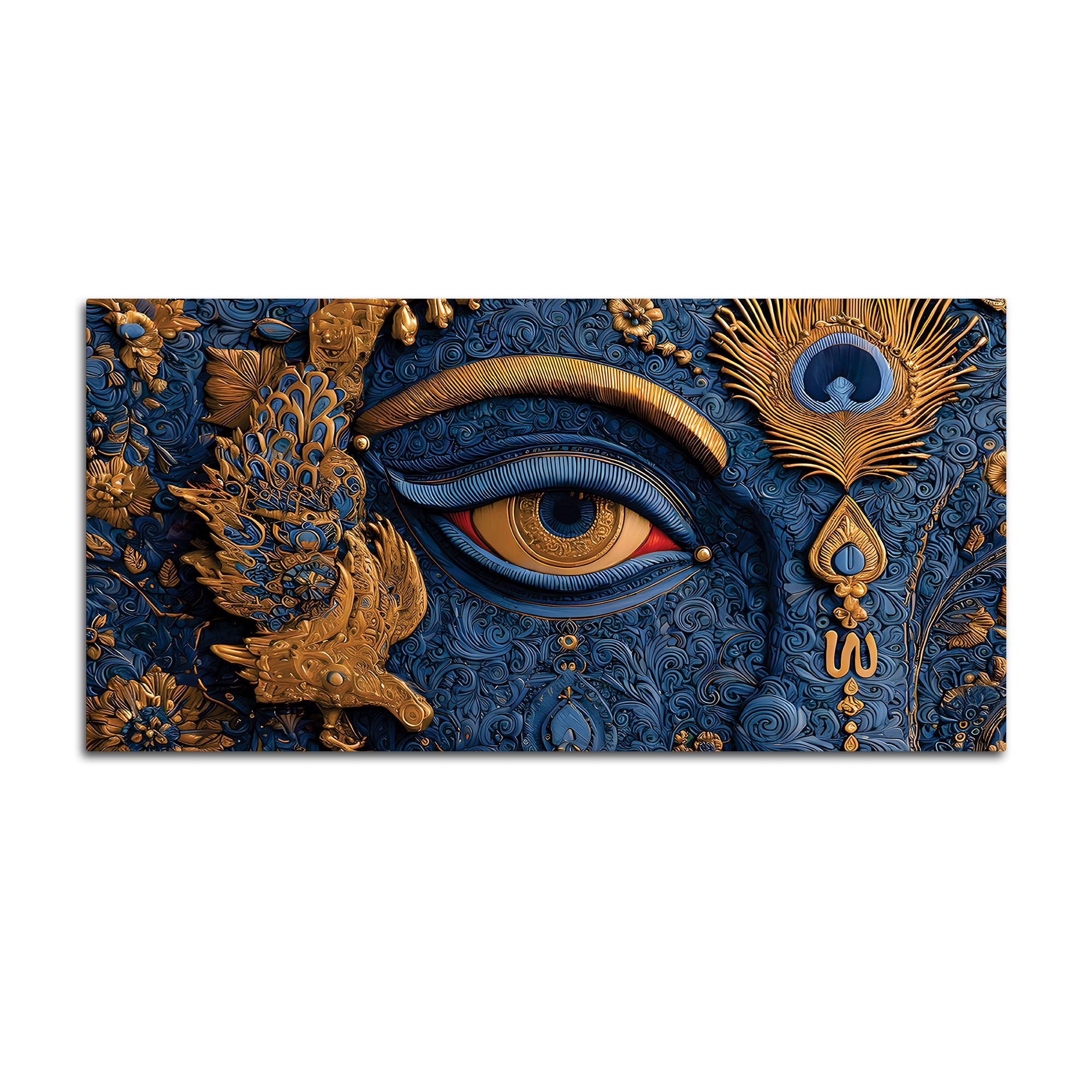 Krishna Divine Eye Spiritual Painting for Decoration
