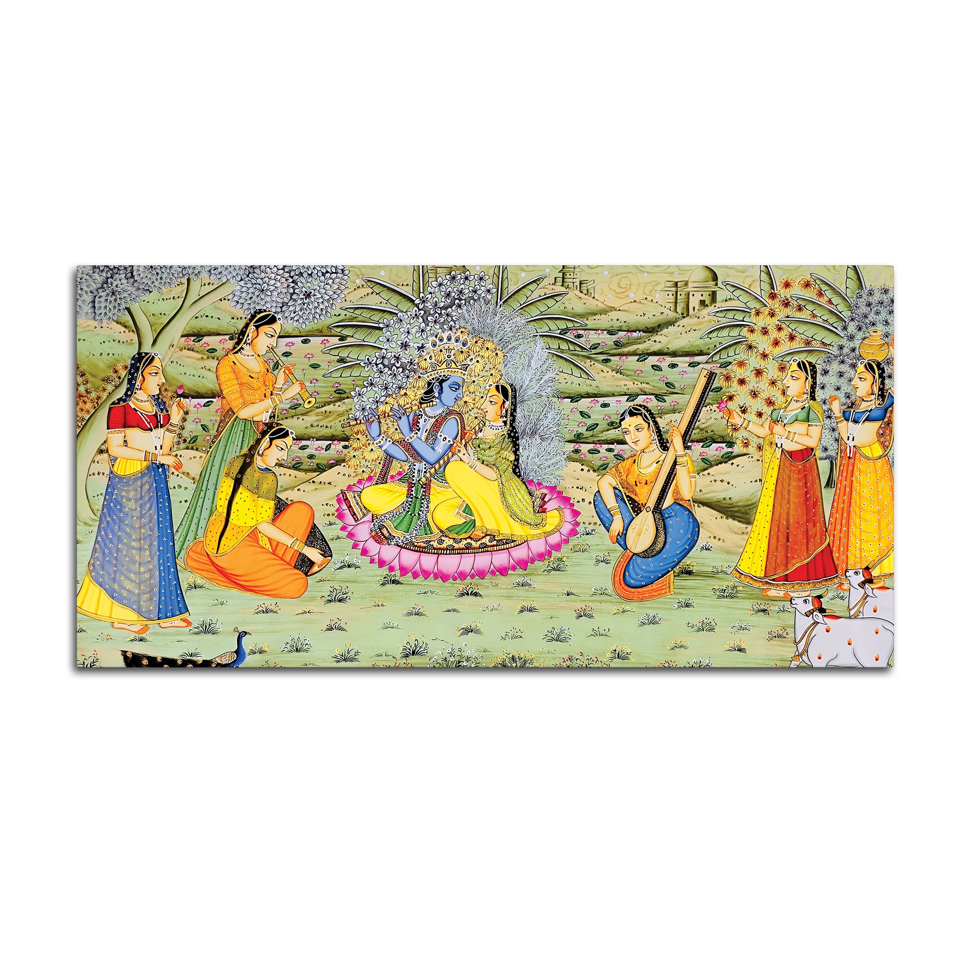 Krishna Raas Leela Pichwai Premium Wall Painting