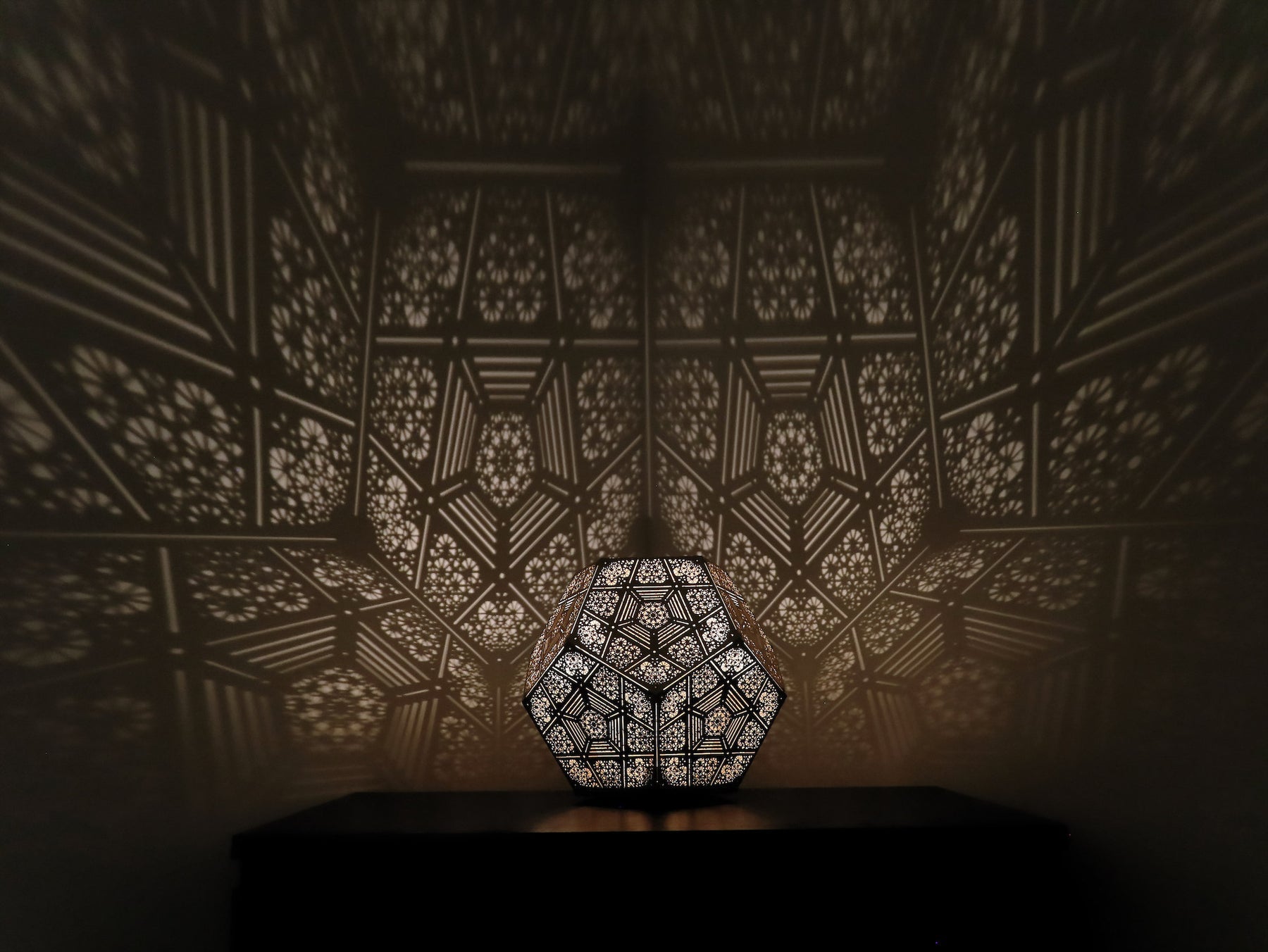 Laser-Cut Decorative Table Light