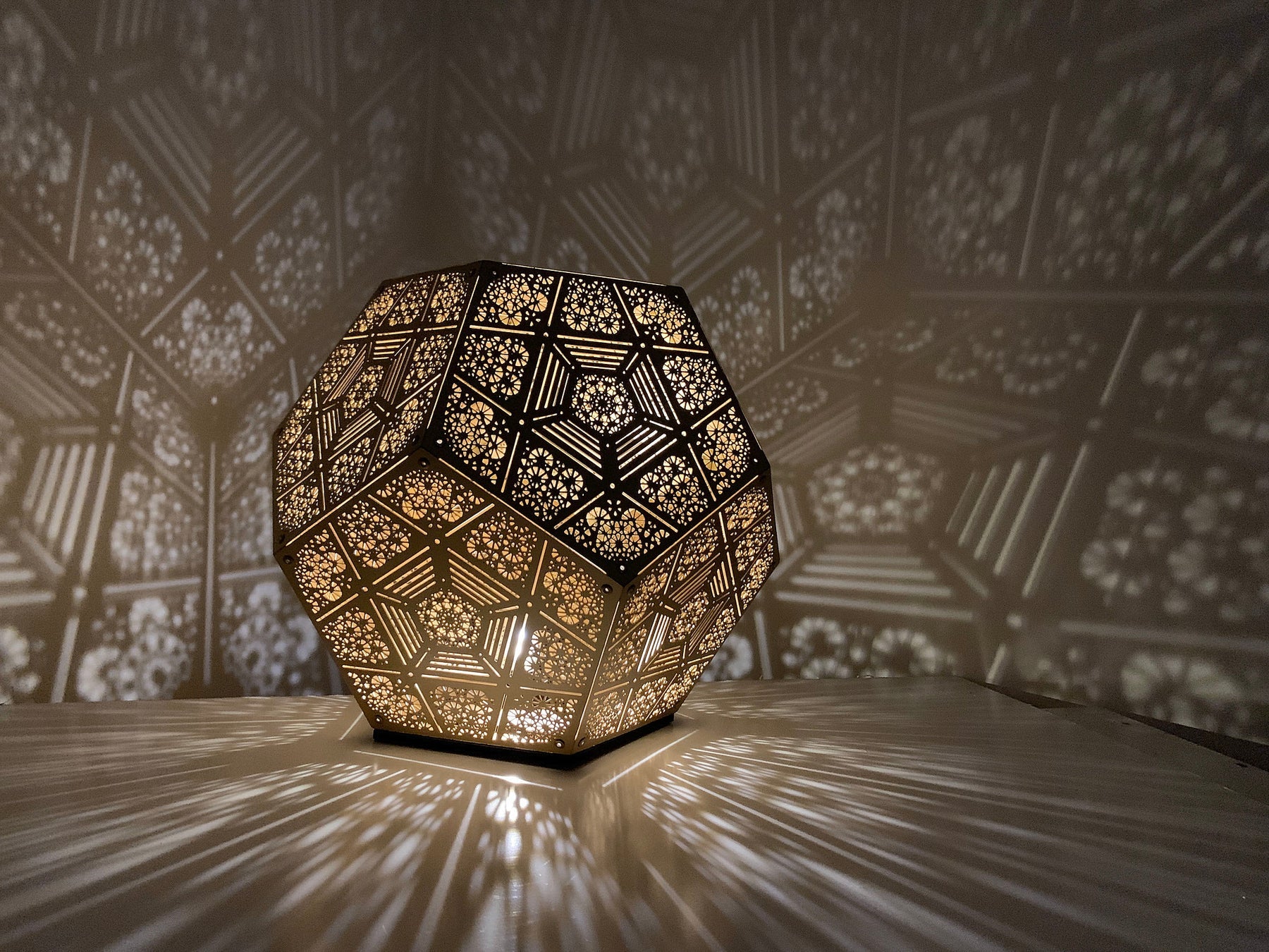 Laser-Cut Decorative Table Light