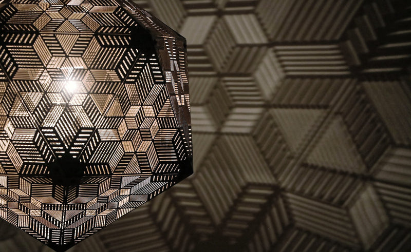 Laser-Cut Hanging Shadow Lamp