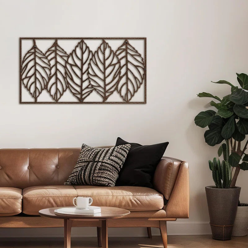 Leaf Blade Minimalist Modern Abstract Wall Metal Art Decor