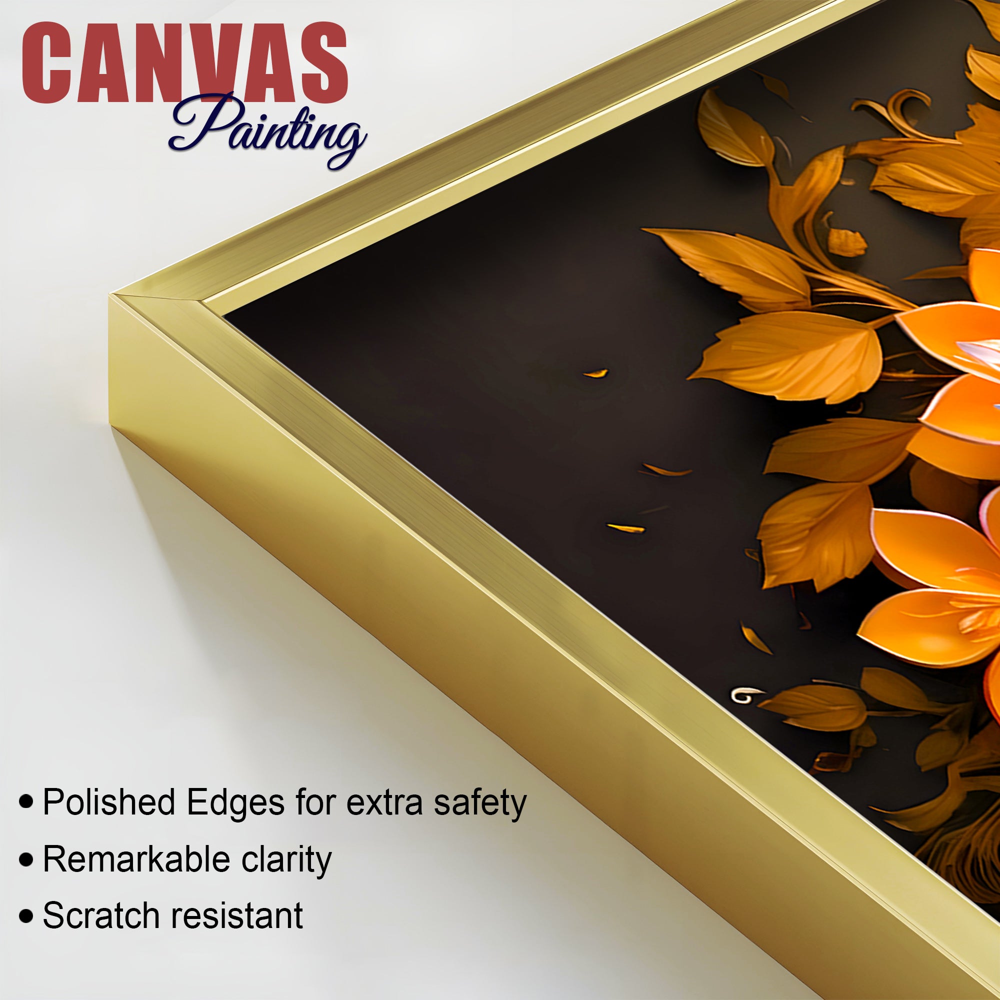 Lord Buddha Face Wall Painting on Premium Canvas