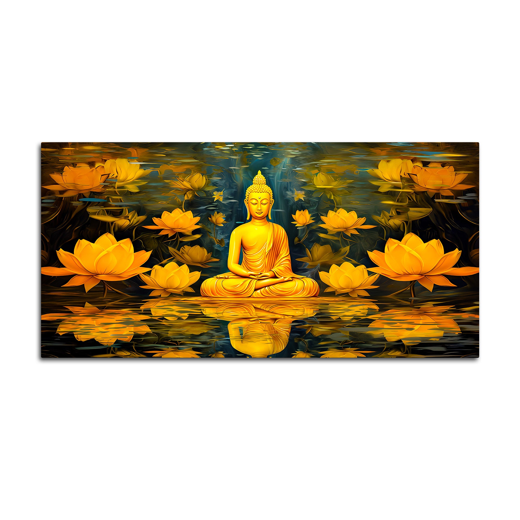 Lord Buddha Wall Painting for Peaceful Spaces