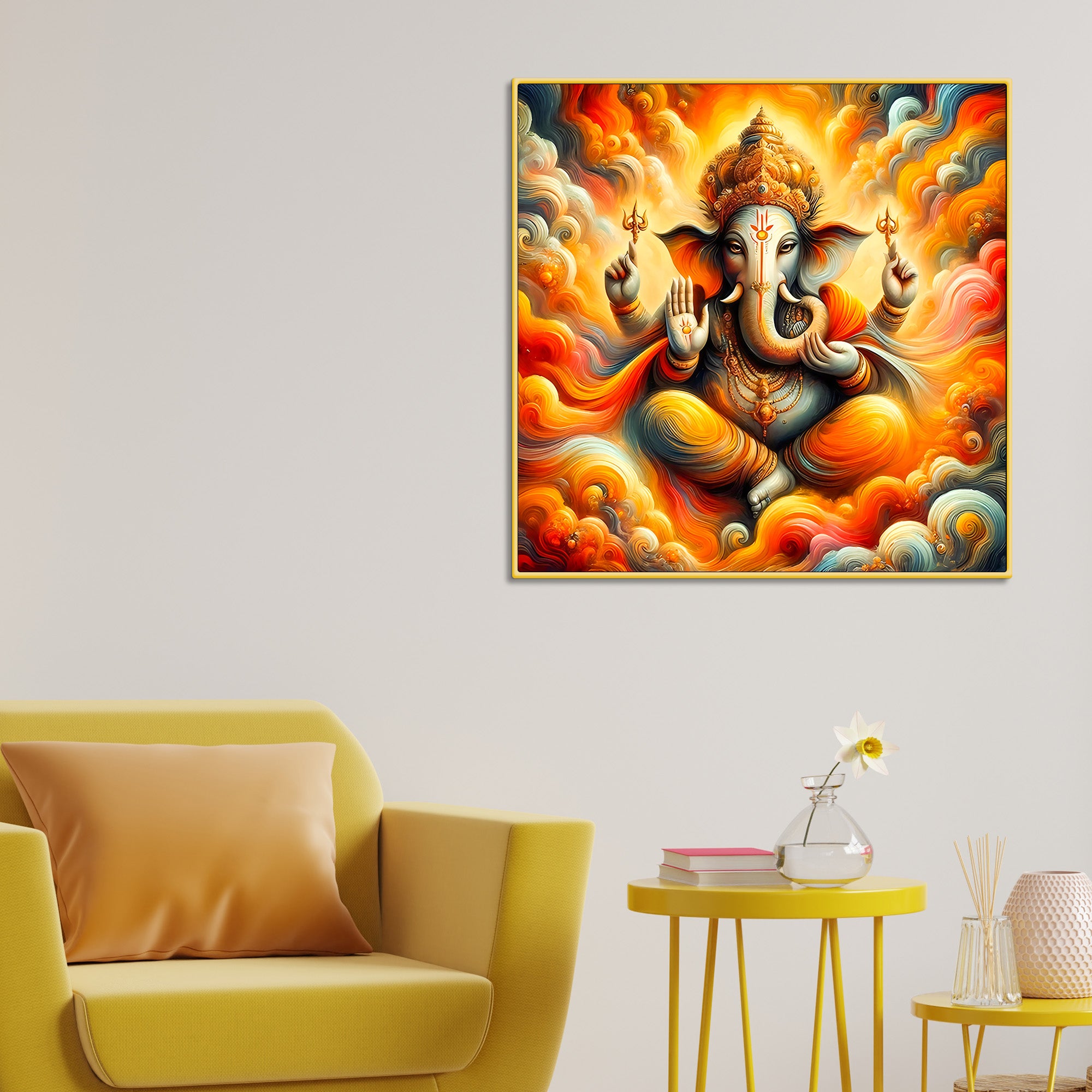 Lord Ganesh Ji Wall Painting