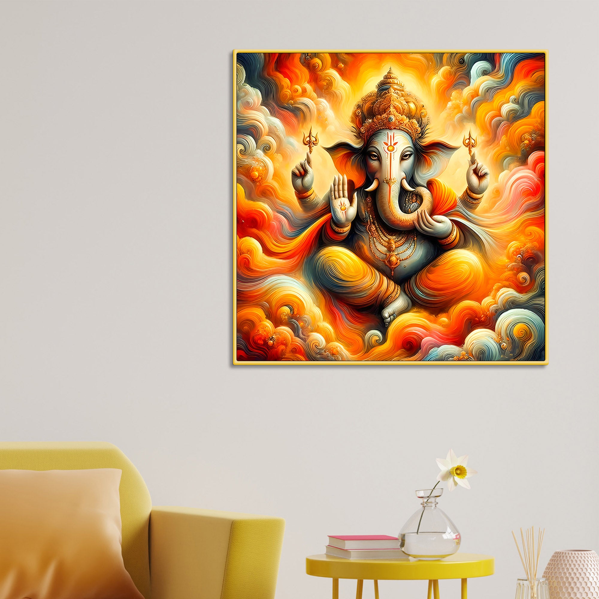 Lord Ganesh Ji Wall Painting