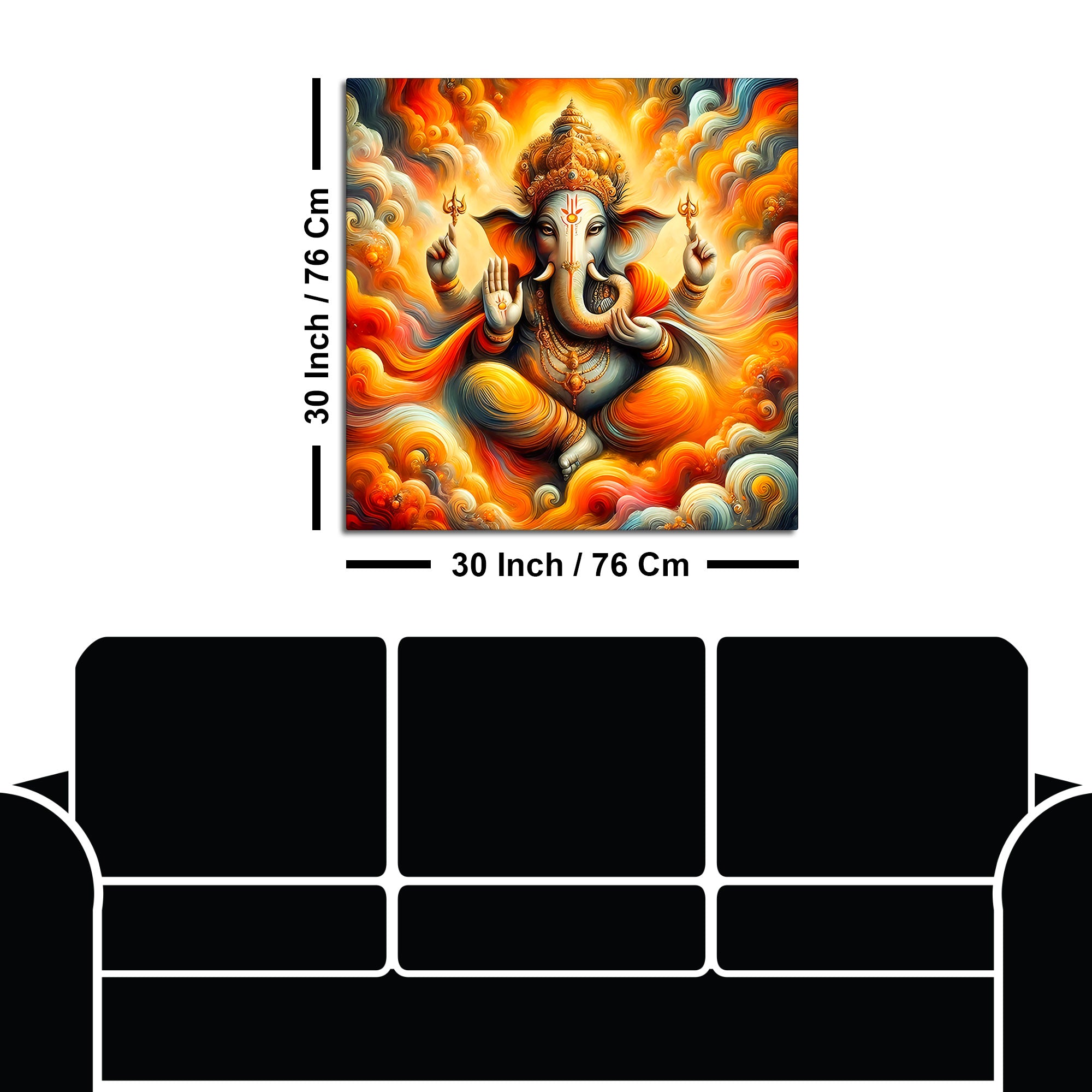 Lord Ganesh Ji Wall Painting