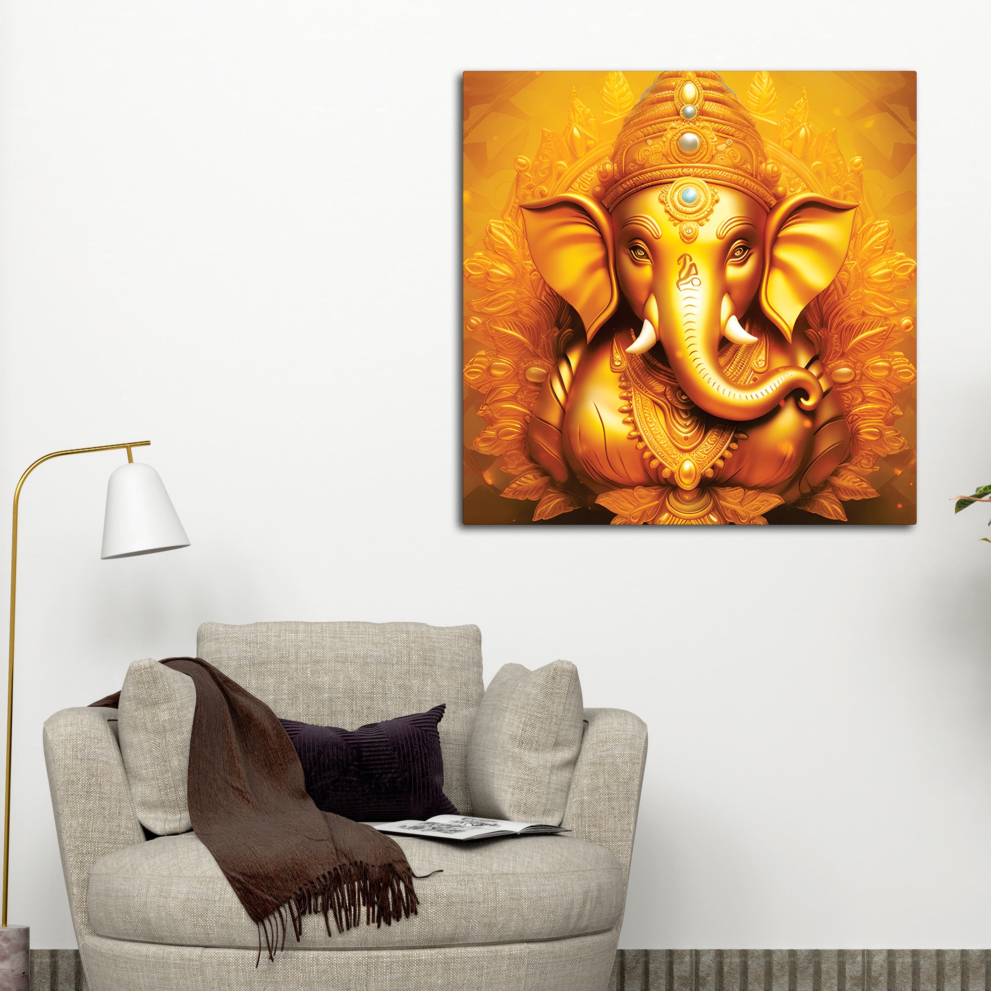 Lord Ganesha Canvas Painting