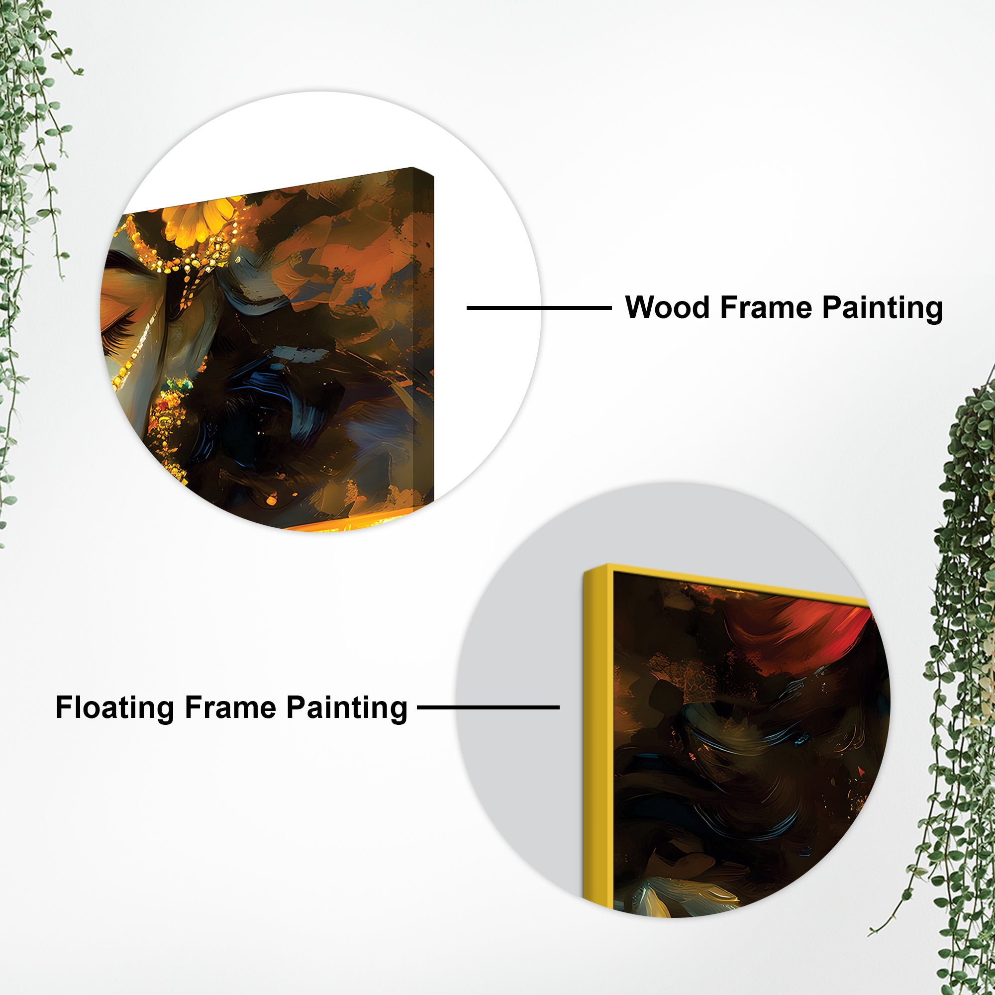 Lord Krishna Modern Spiritual Canvas Painting for Living Room