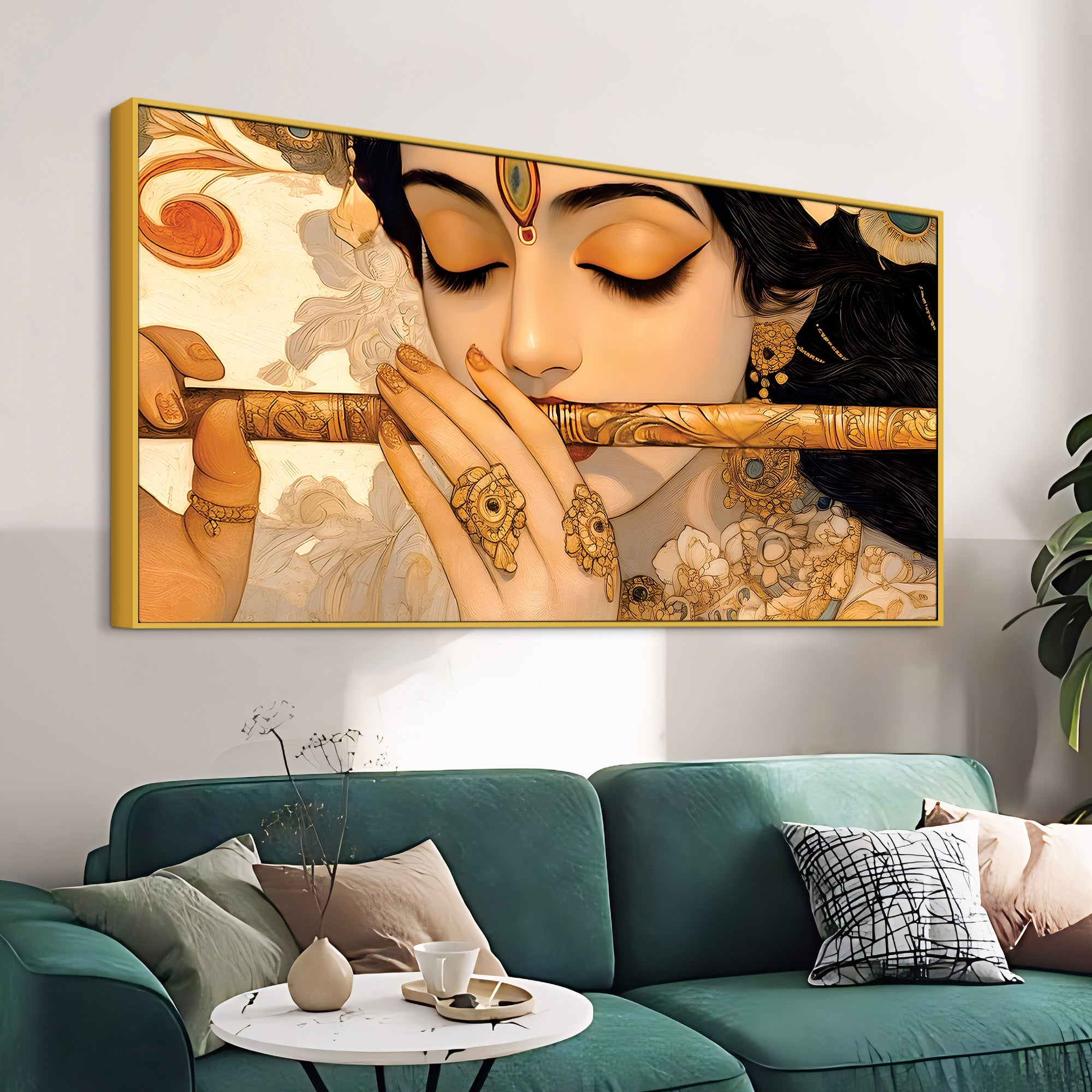 Lord Krishna Peaceful Expression Painting