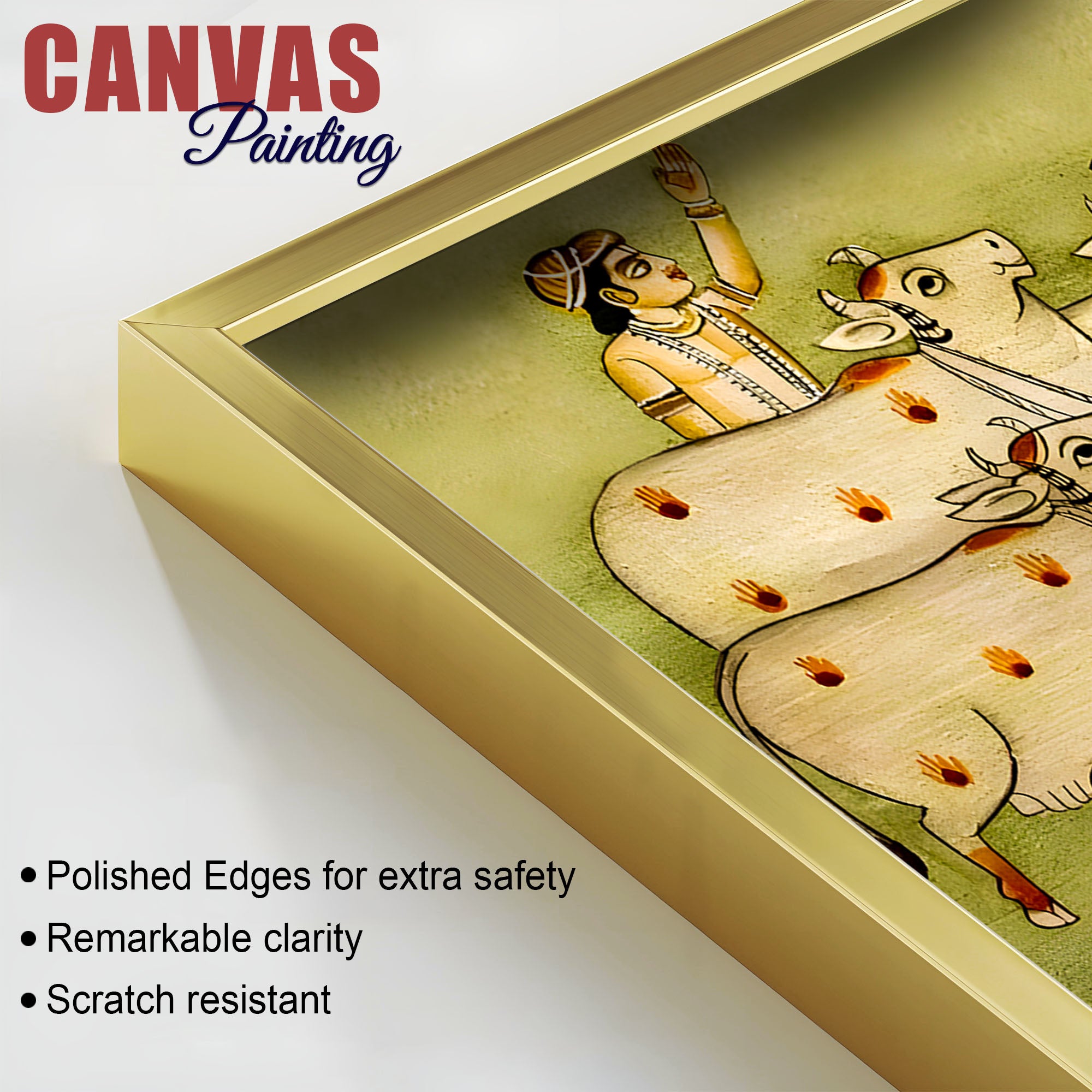 Lord Krishna Pichwai Wall Painting | Premium Indian Home Decor