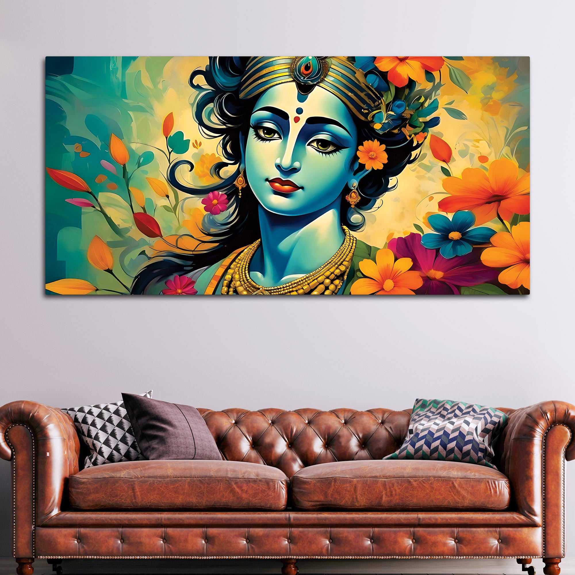 Lord Krishna Premium Devotional Painting