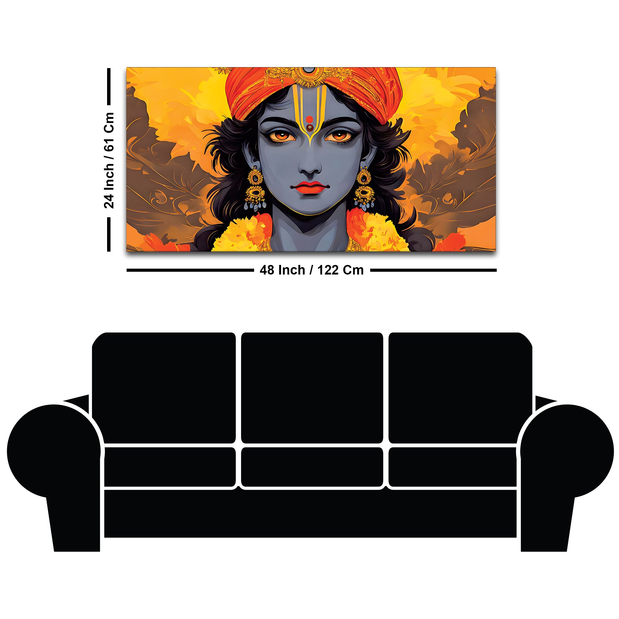 Lord Krishna Traditional Decoration Painting