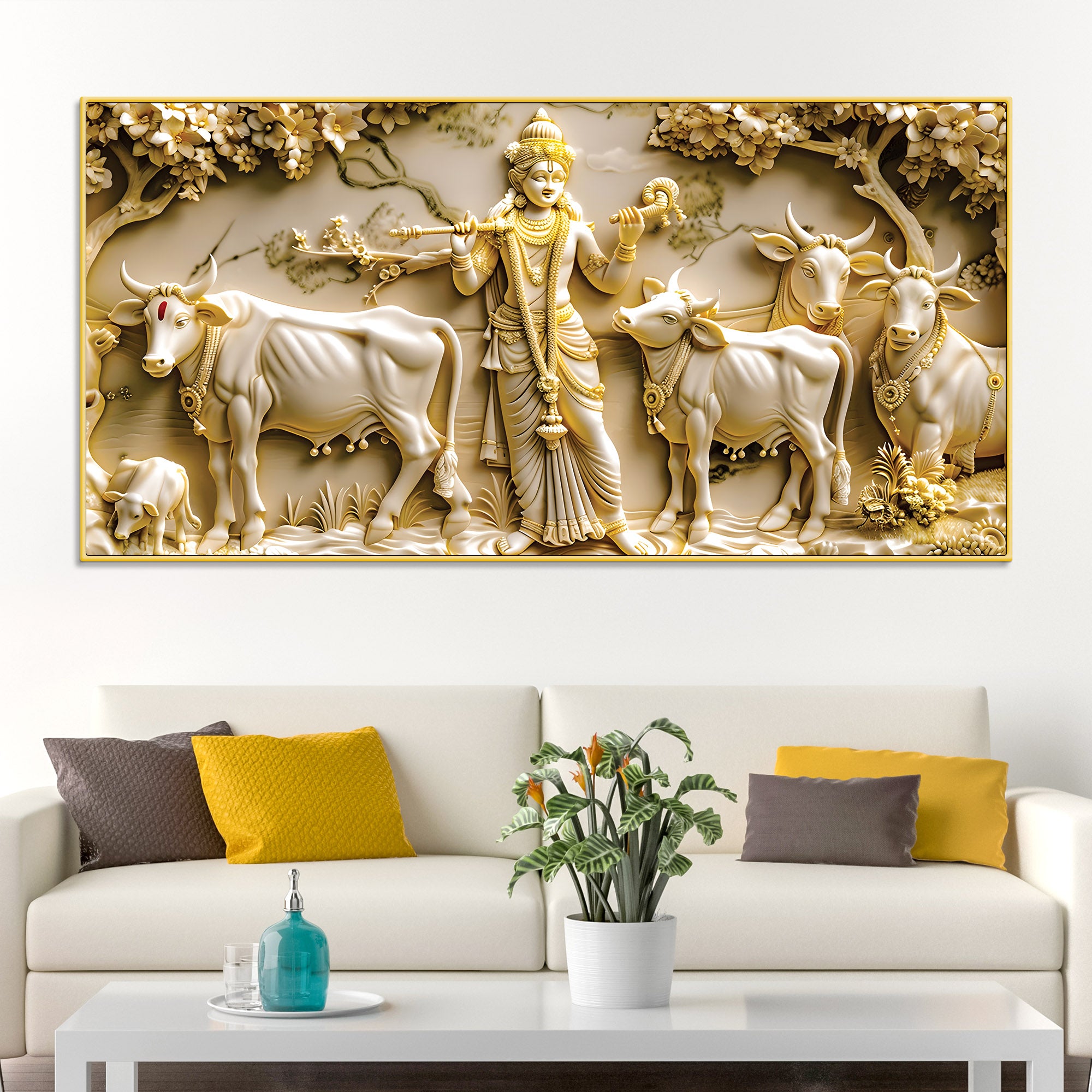 lord-krishna-with-cows-canvas-wall-painting-for-living-room-decor