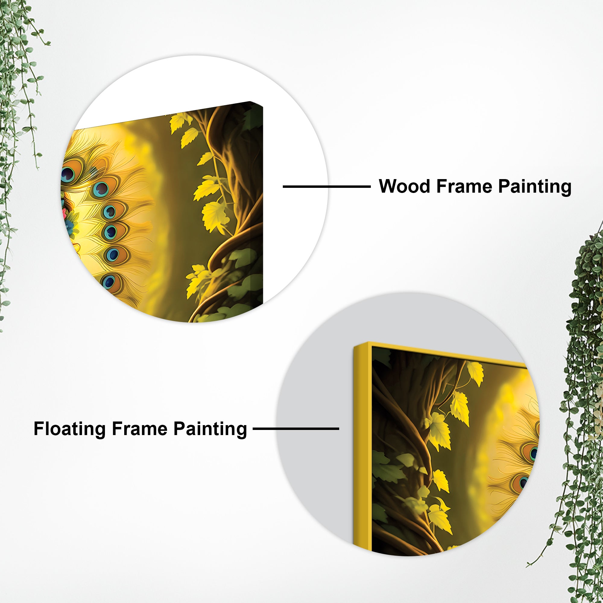 Lord Krishna with Radha Wall Art Painting for Home & Office Décor