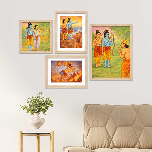 lord-rama-ramayana-wall-frame-set-of-four
