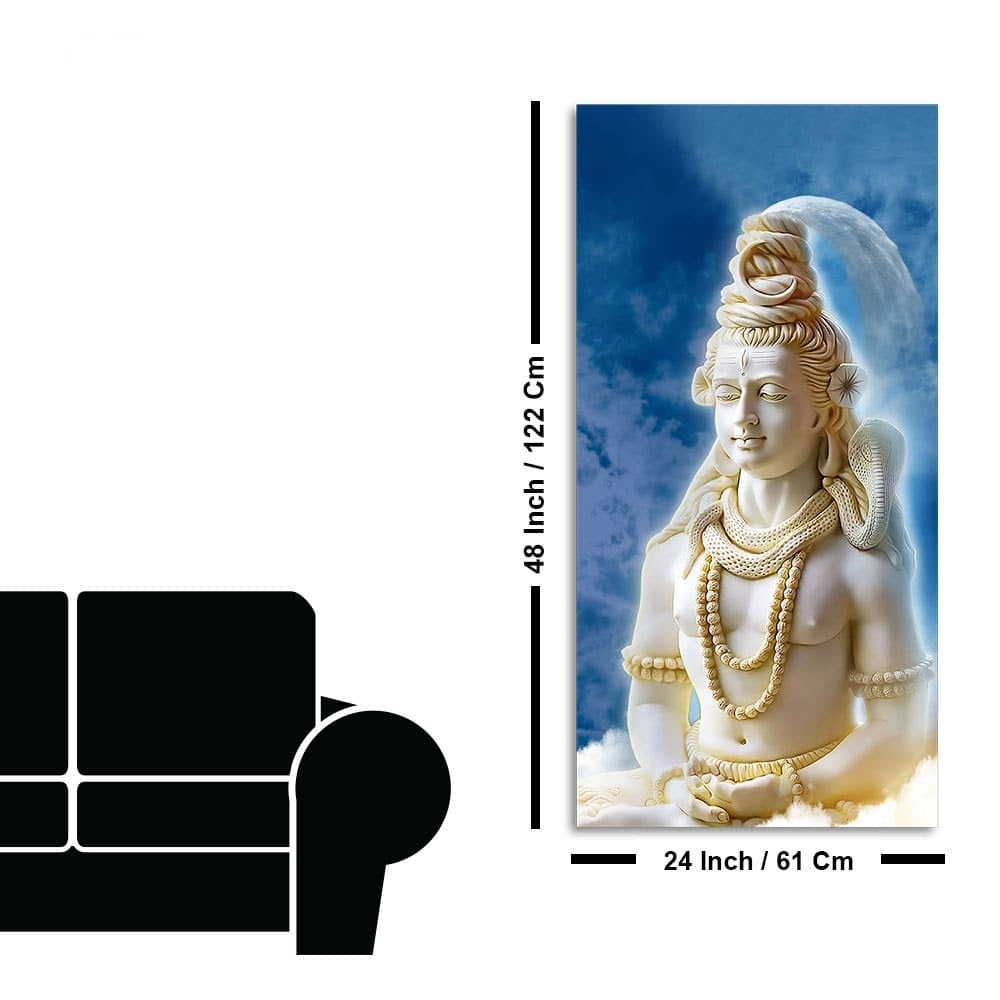 Lord Shiv Shankar Canvas Wall Painting