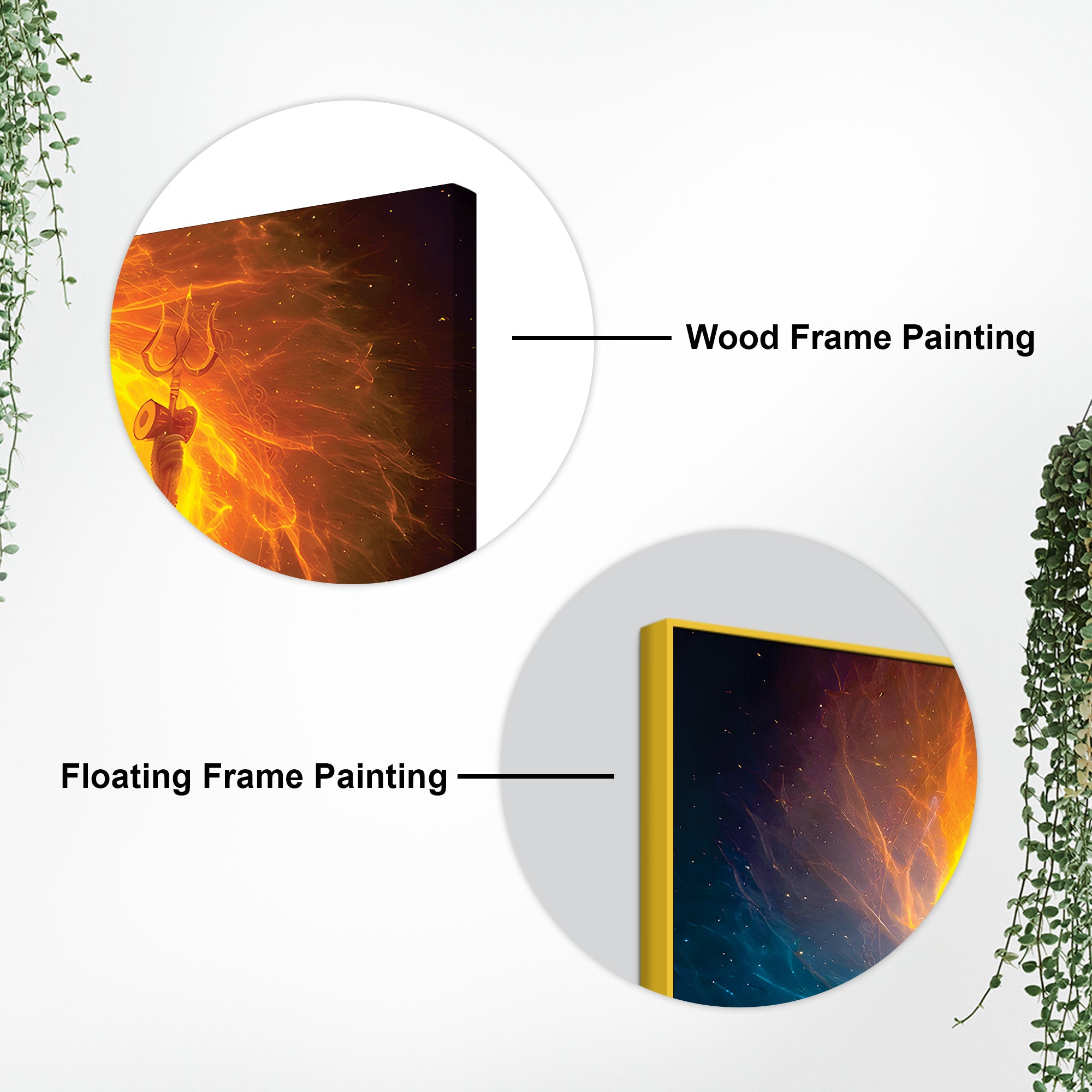 Lord Shiva Canvas Painting for Calm and Positive Wall Décor