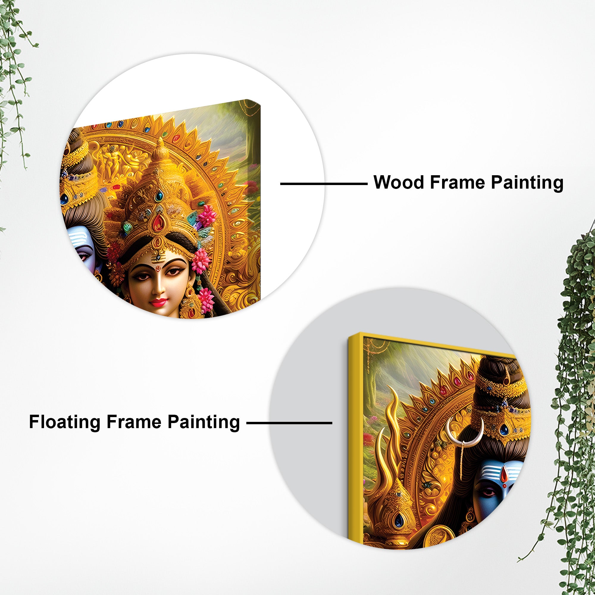 Lord Shiva Sacred Canvas Wall Art Mahadev Trishul Painting