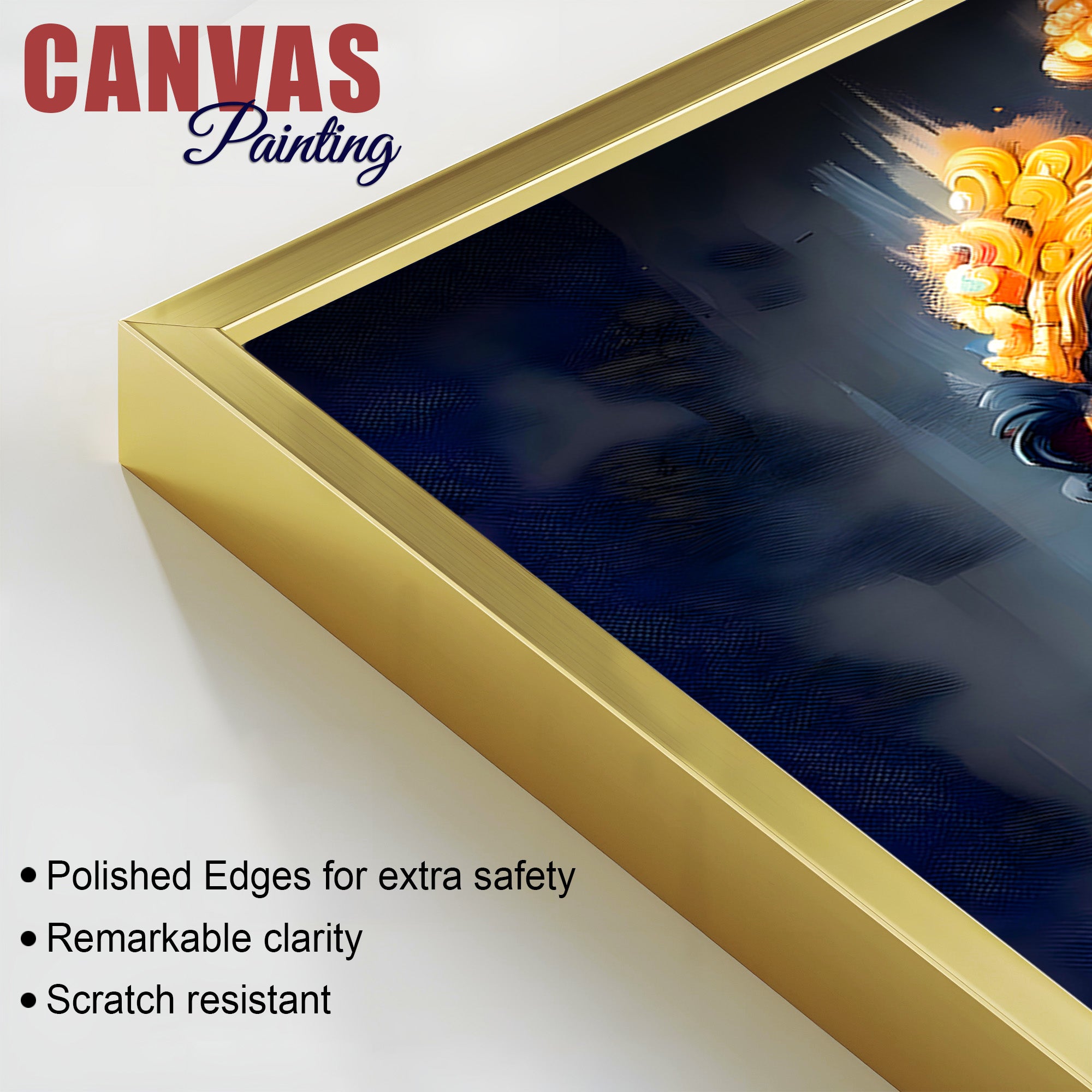 Lord Shri Krishna Modern Wall Art Canvas Painting for Home & Office