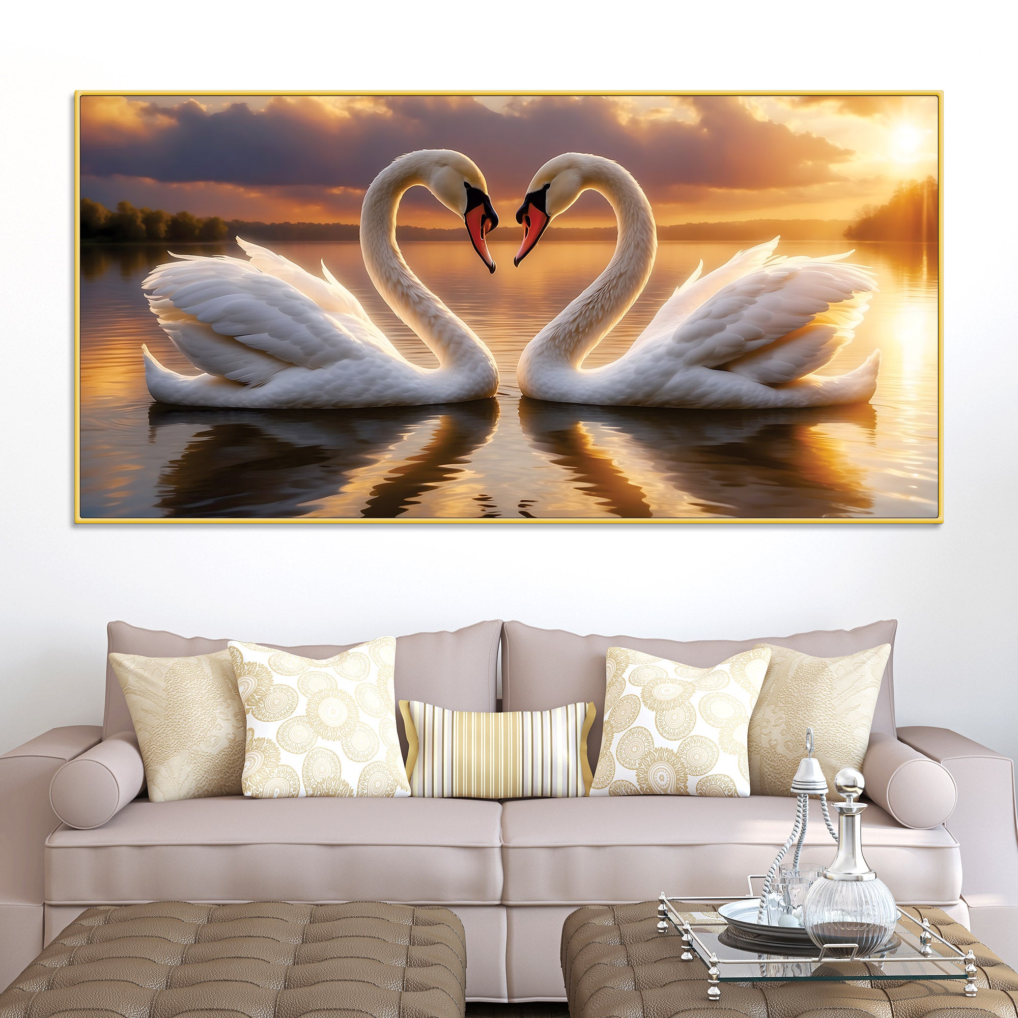love-swan-pair-canvas-painting-for-bedroom-living-room-wall