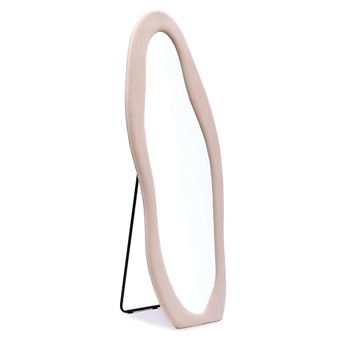 Luxury Abstract Shape Full Body Standing Mirror for Home & Studio – Premium Designer Floor Mirror