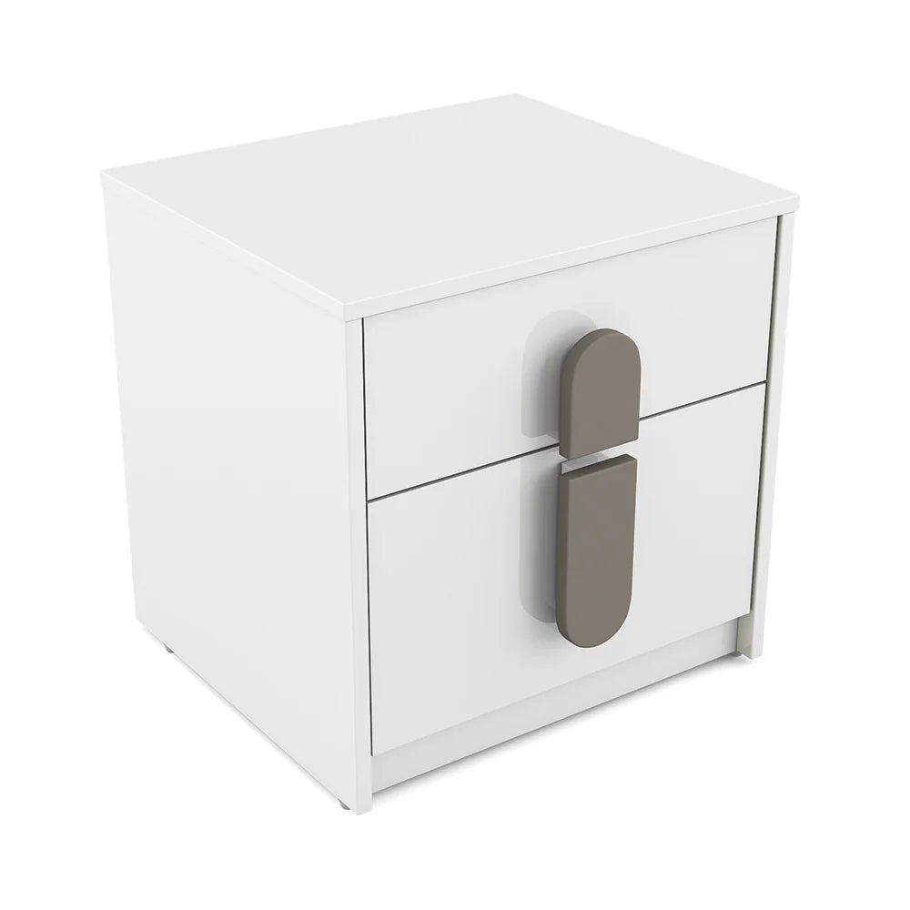 Luxury Bedside Table with Designer Handles & Storage