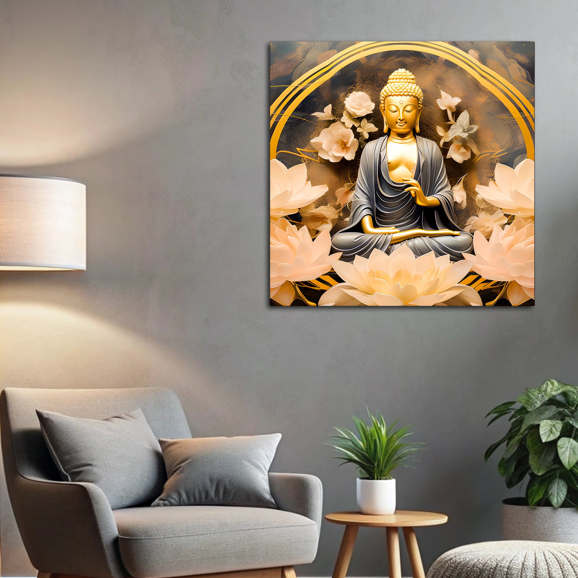 Luxury Buddha Canvas Painting