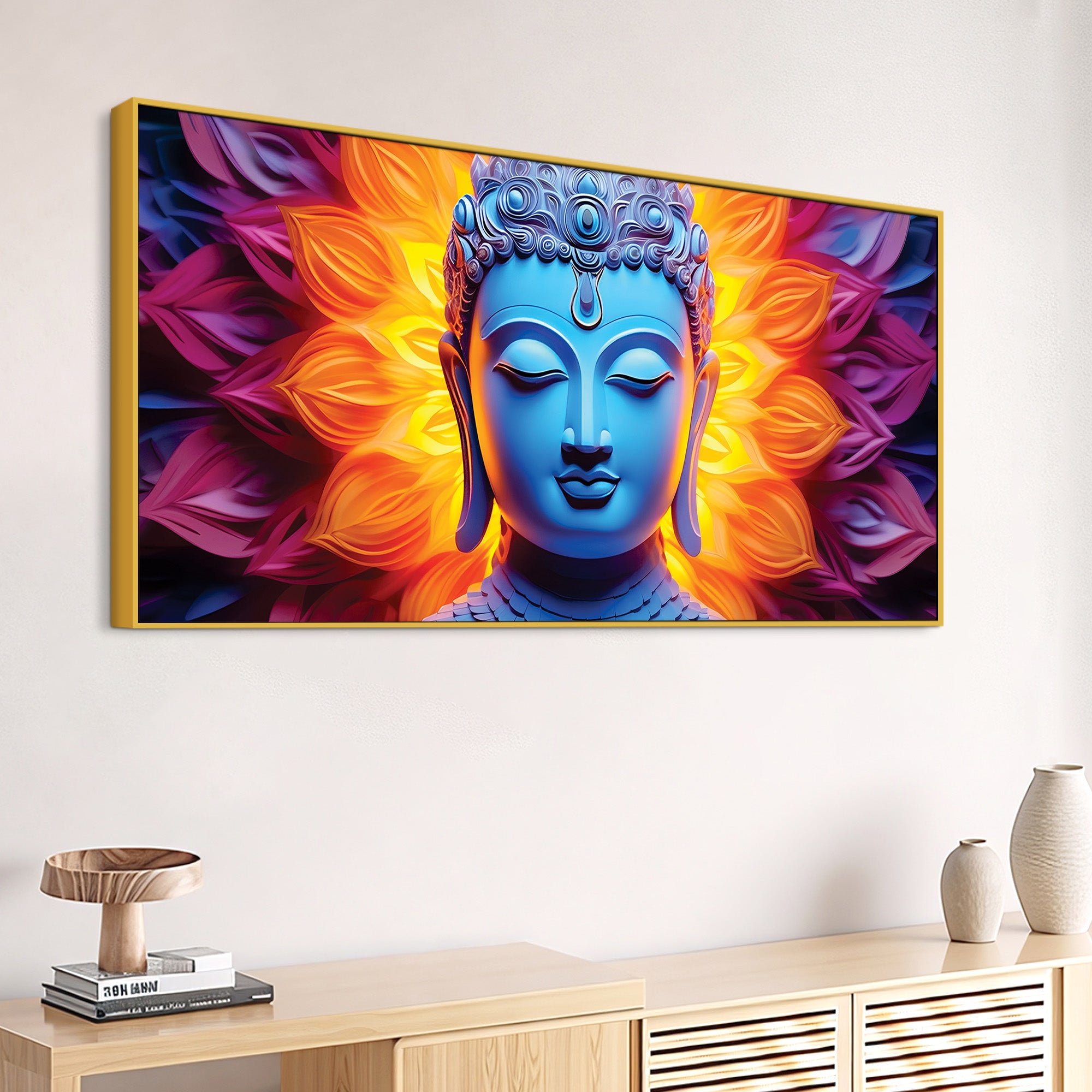 Luxury Buddha Canvas Painting for Modern Home Décor