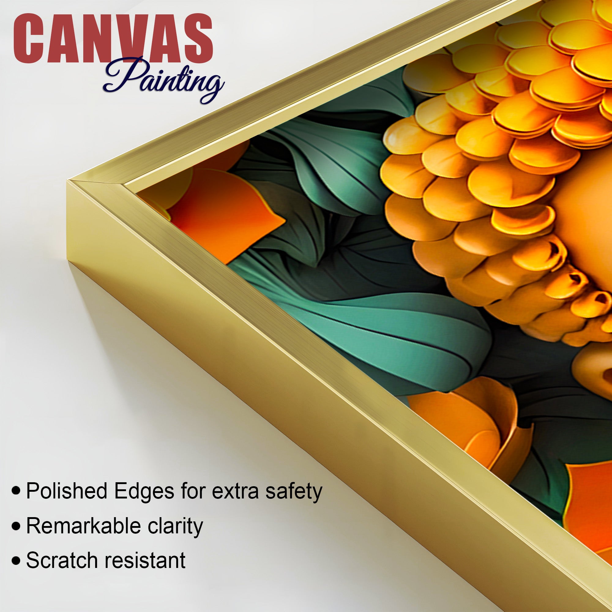 Luxury Buddha Canvas Painting for Modern Living Room