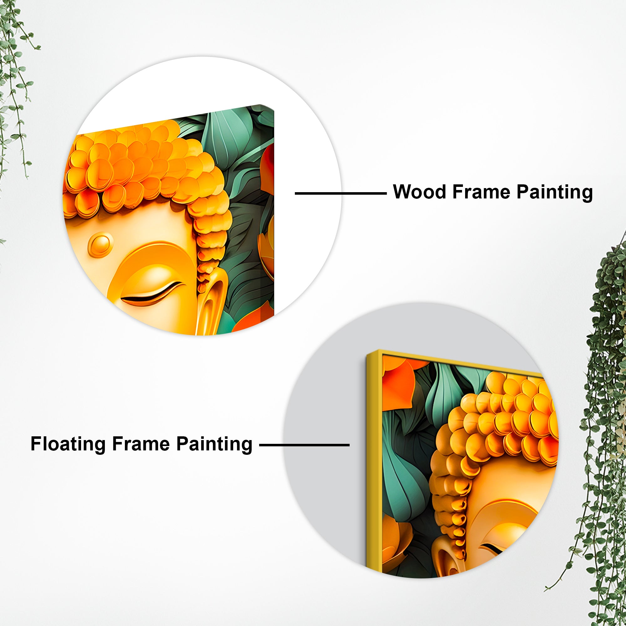 Luxury Buddha Canvas Painting for Modern Living Room