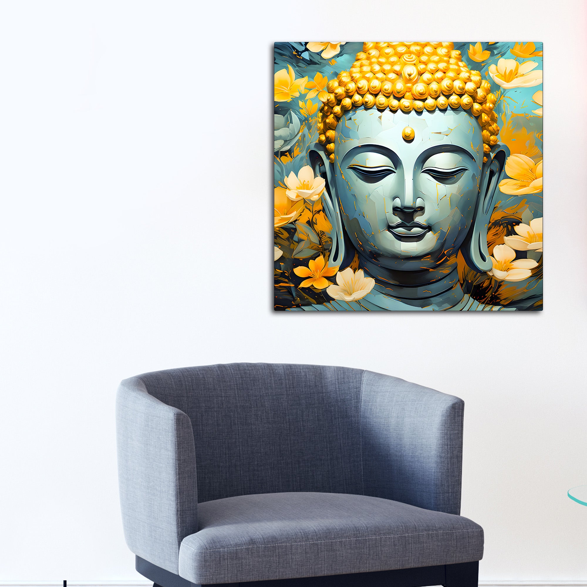 Luxury Buddha Canvas Painting for Modern Spiritual Homes