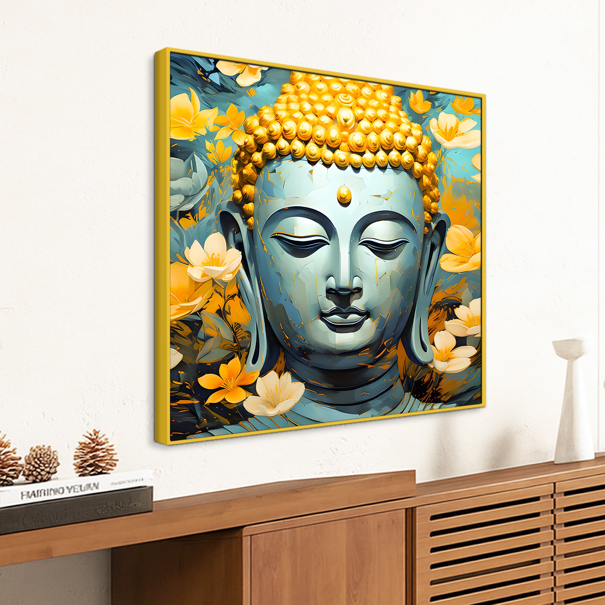 Luxury Buddha Canvas Painting for Modern Spiritual Homes