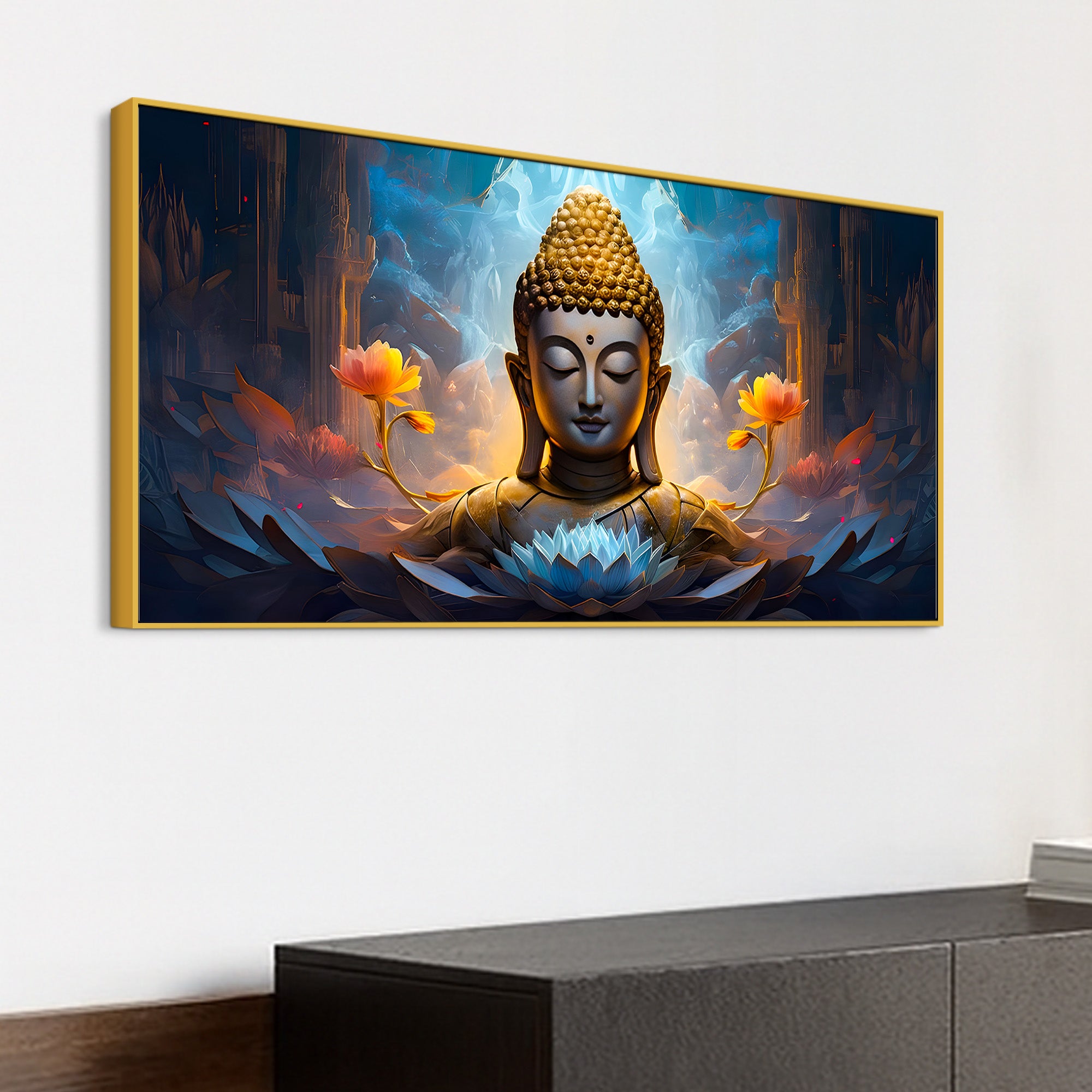 Luxury Buddha Canvas Painting for Stylish Wall Decoration