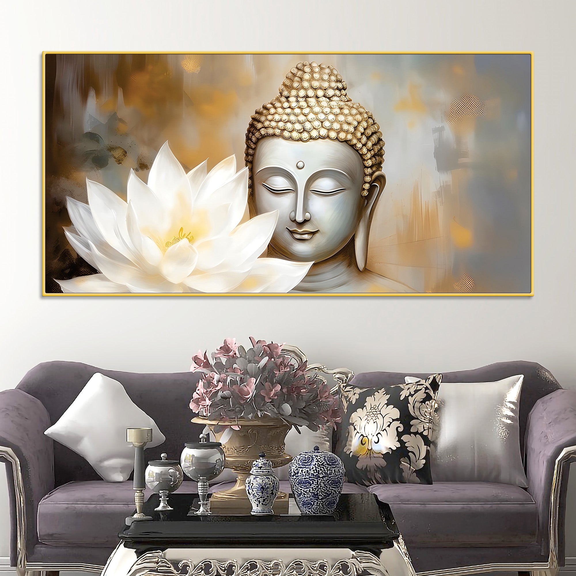 luxury-buddha-painting-for-modern-home-decor